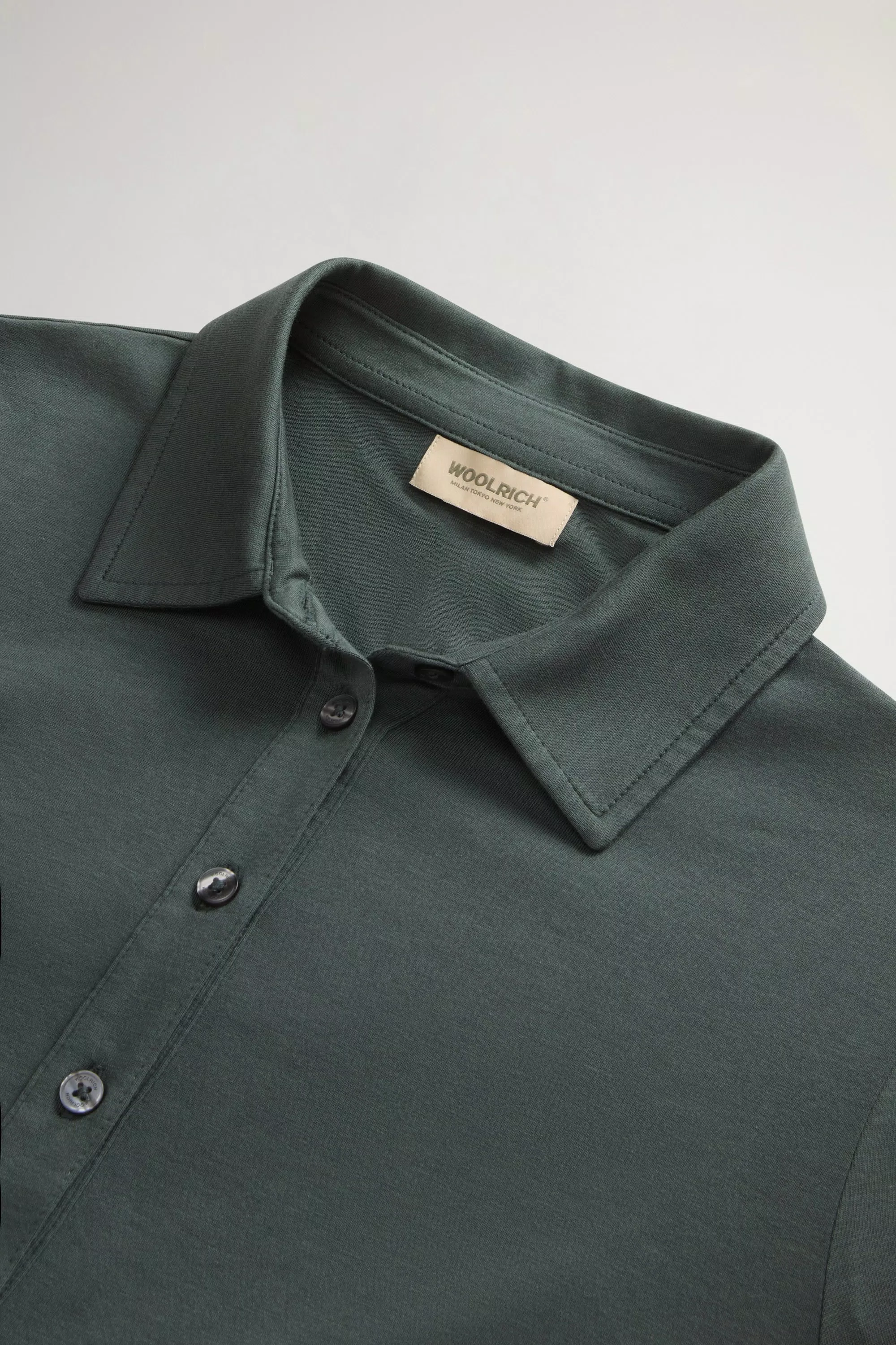 Camiseta de polos de lujo en mezcla de algodón y modal - Velada de bosque