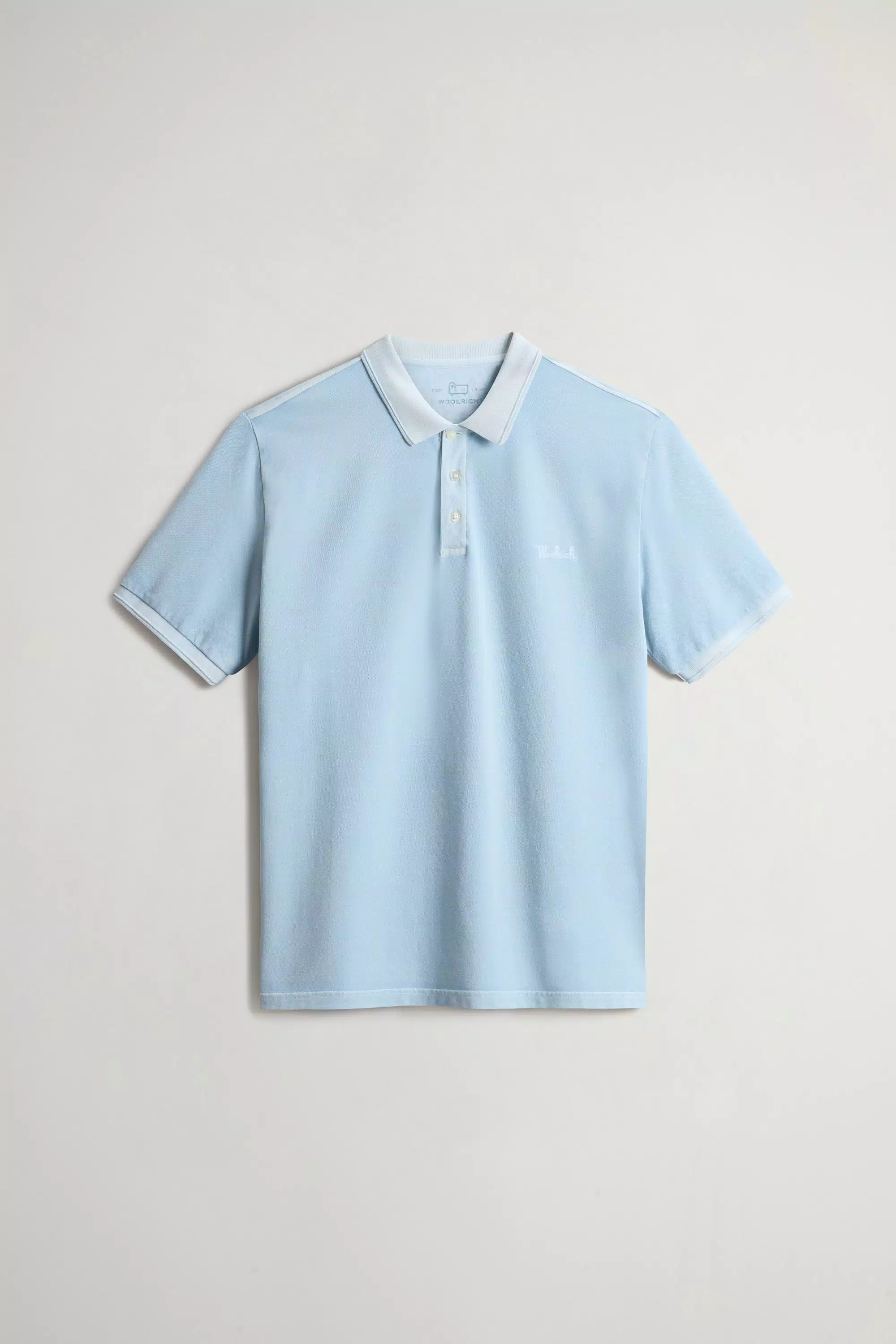 Camiseta de polos Mackinack de algodón piqué elástico teñido en prenda - Flask desgastado