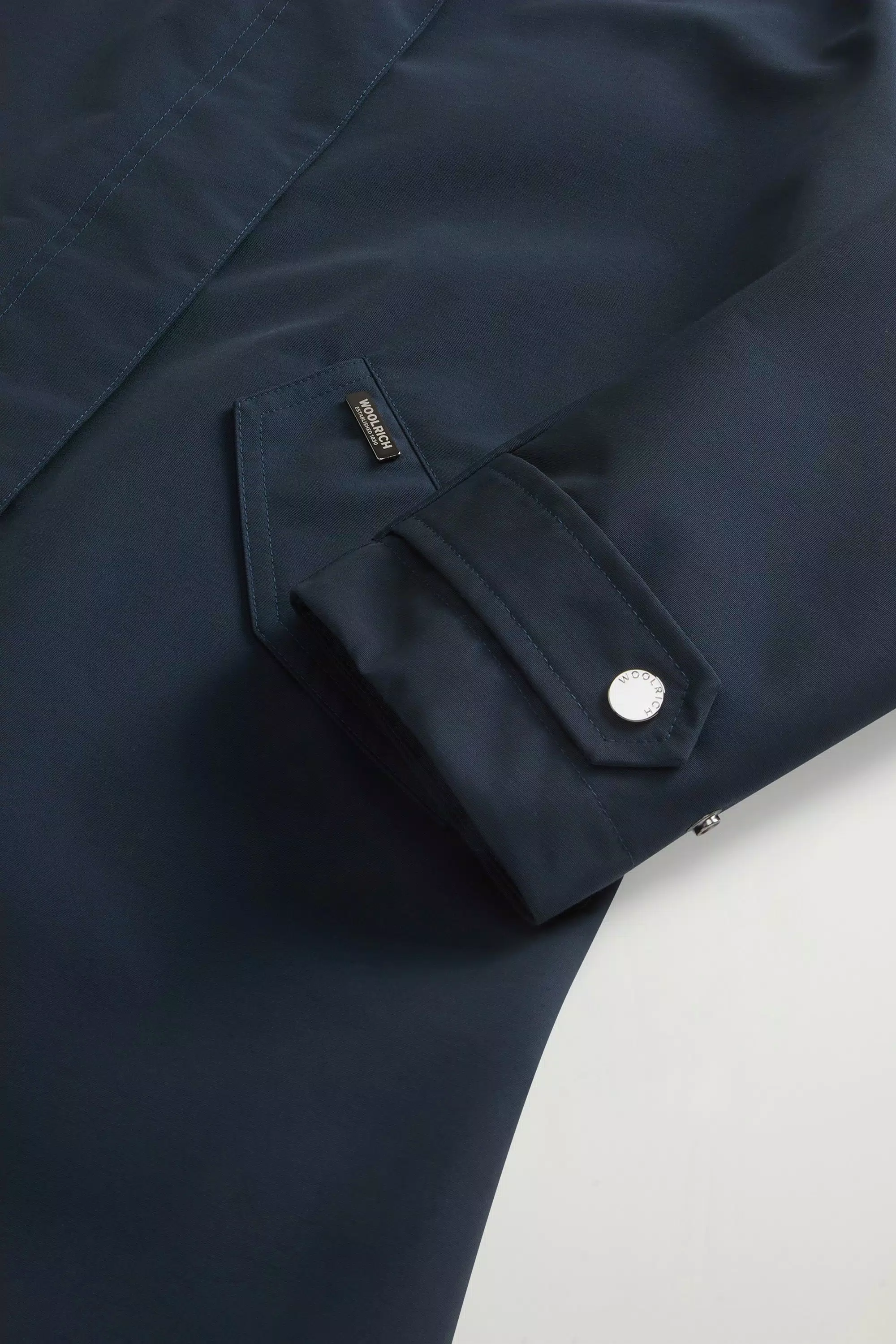 Parka Prescott en tela Ramar de dos capas - Azul Melton