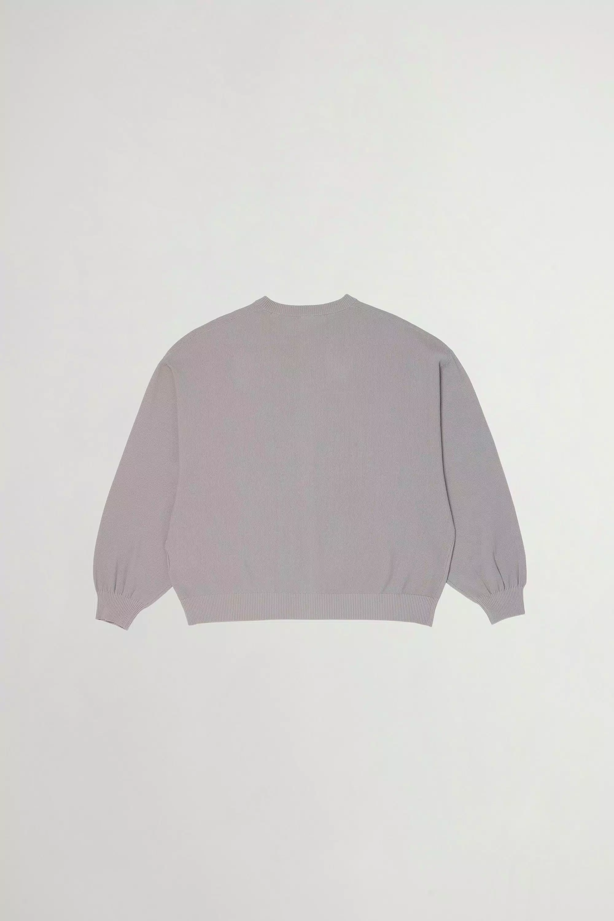 Cardigan de cuello redondo en piqué de algodón puro - Gris carbón