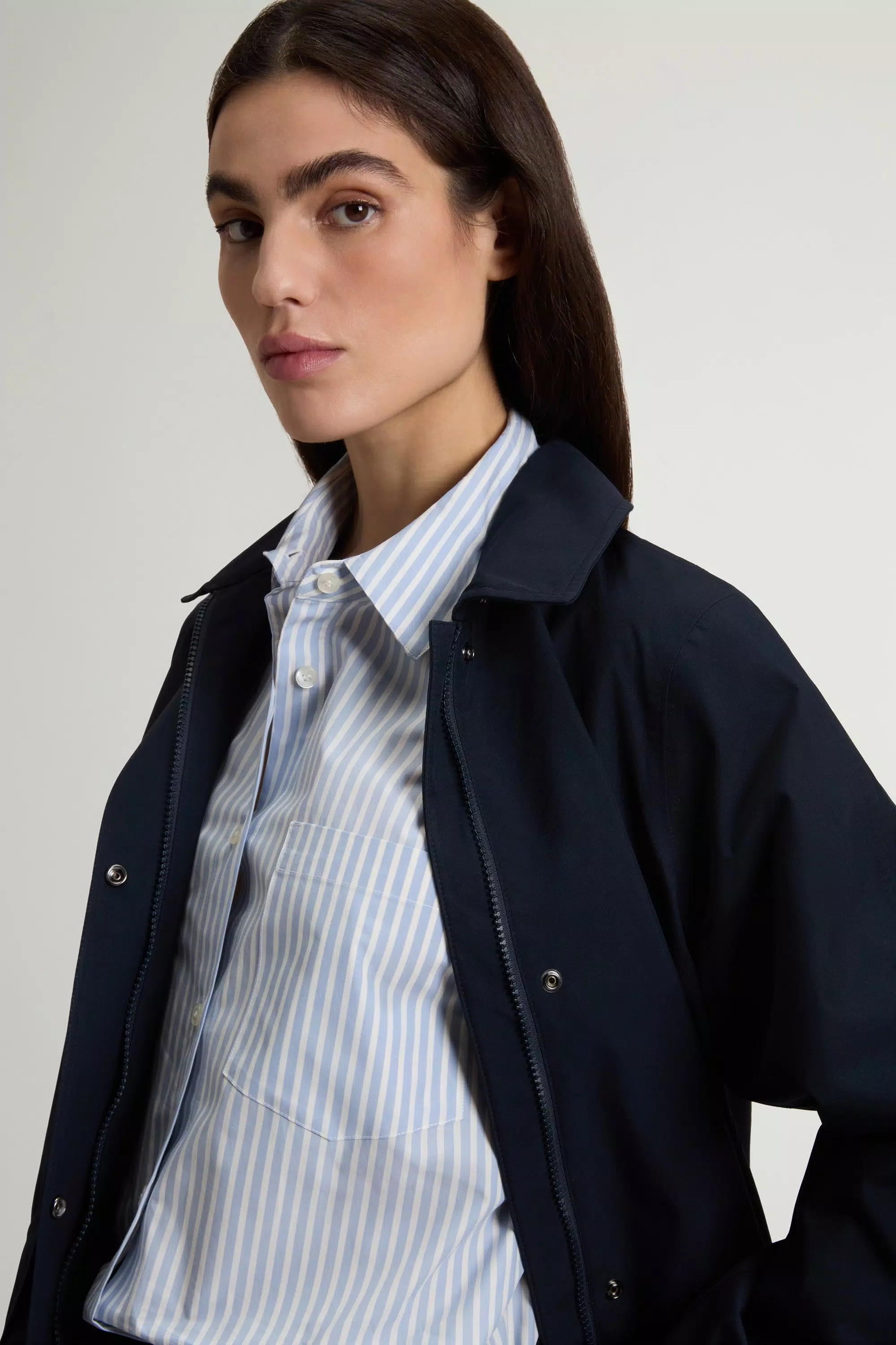 Parka en tejido WINDSTOPPER de GORE-TEX LABS - Azul Melton