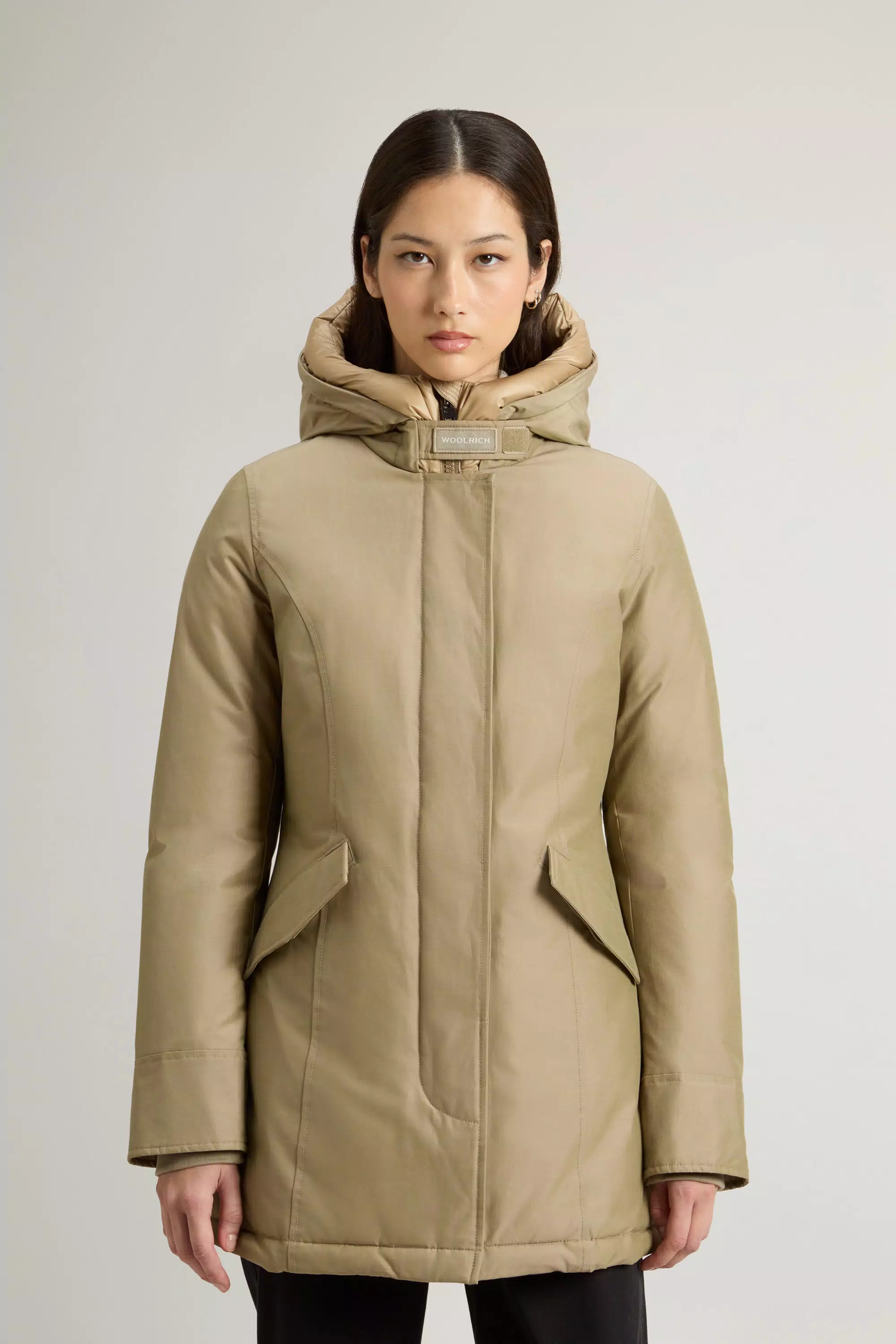 Parka Ártica en Tela Ramar - Dos Tonos de Maíz