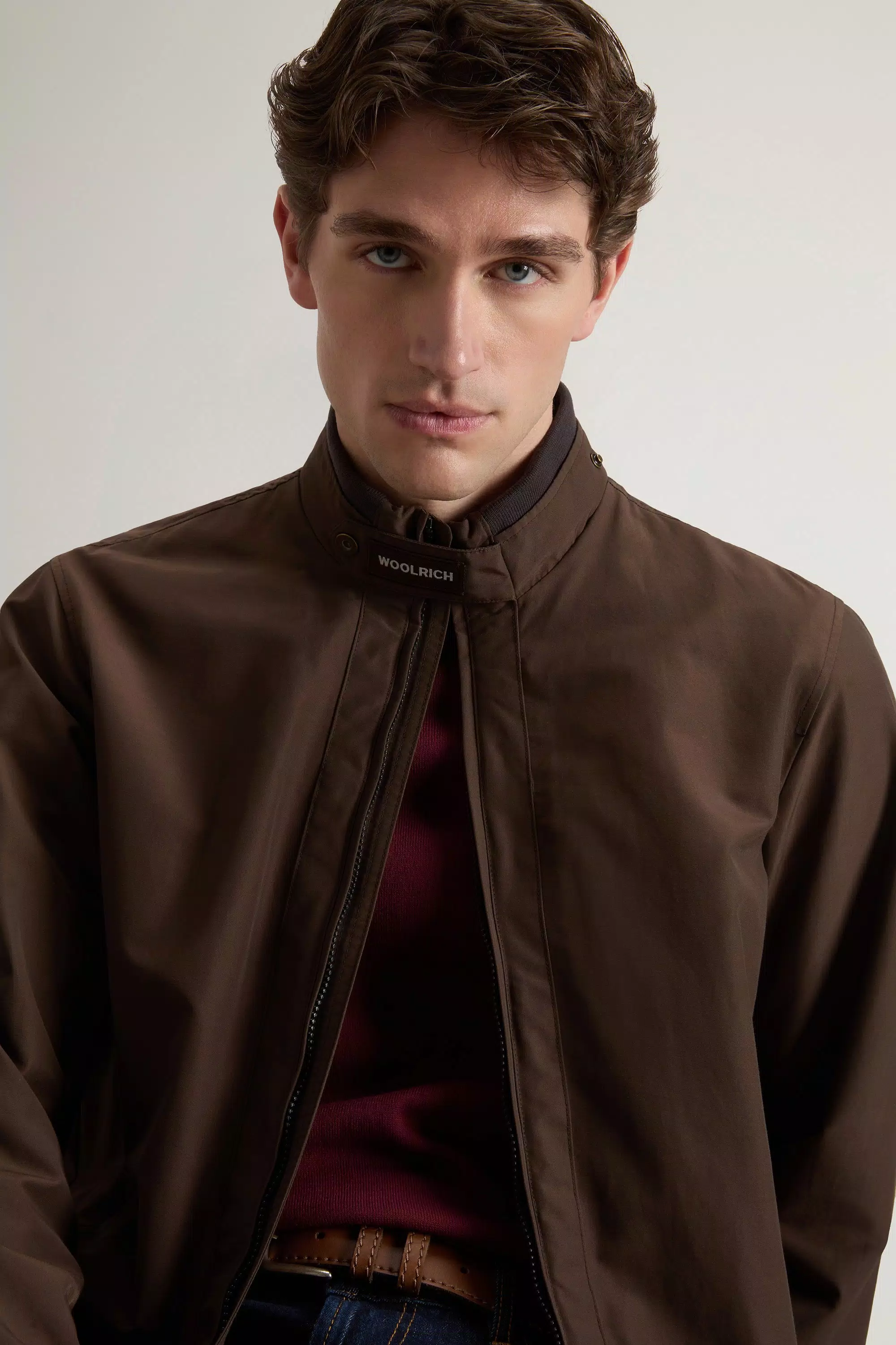 Chaqueta bomber Lewis en tejido de algodón Light Ramar - Negro azulado