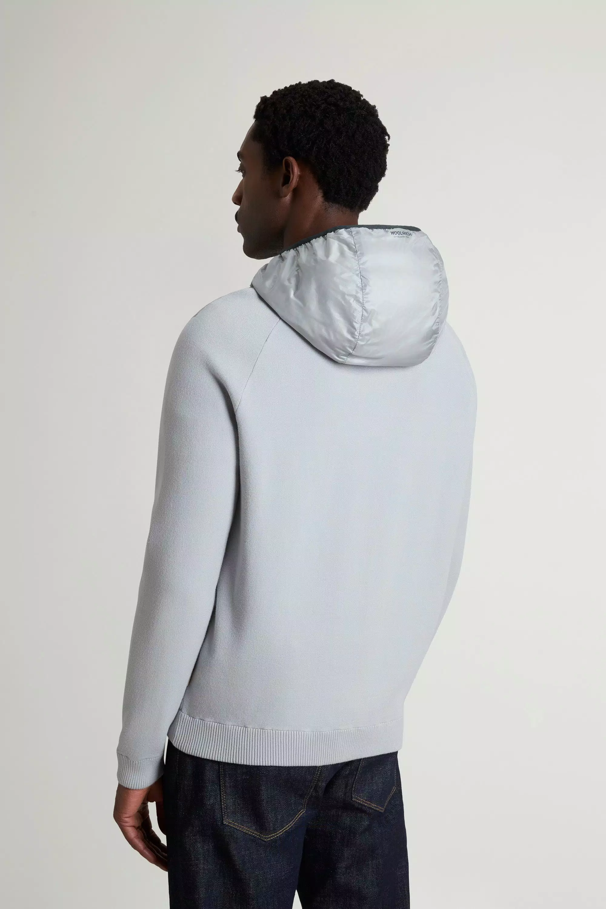 Chaqueta híbrida Allen en nylon ripstop - Niebla del puerto