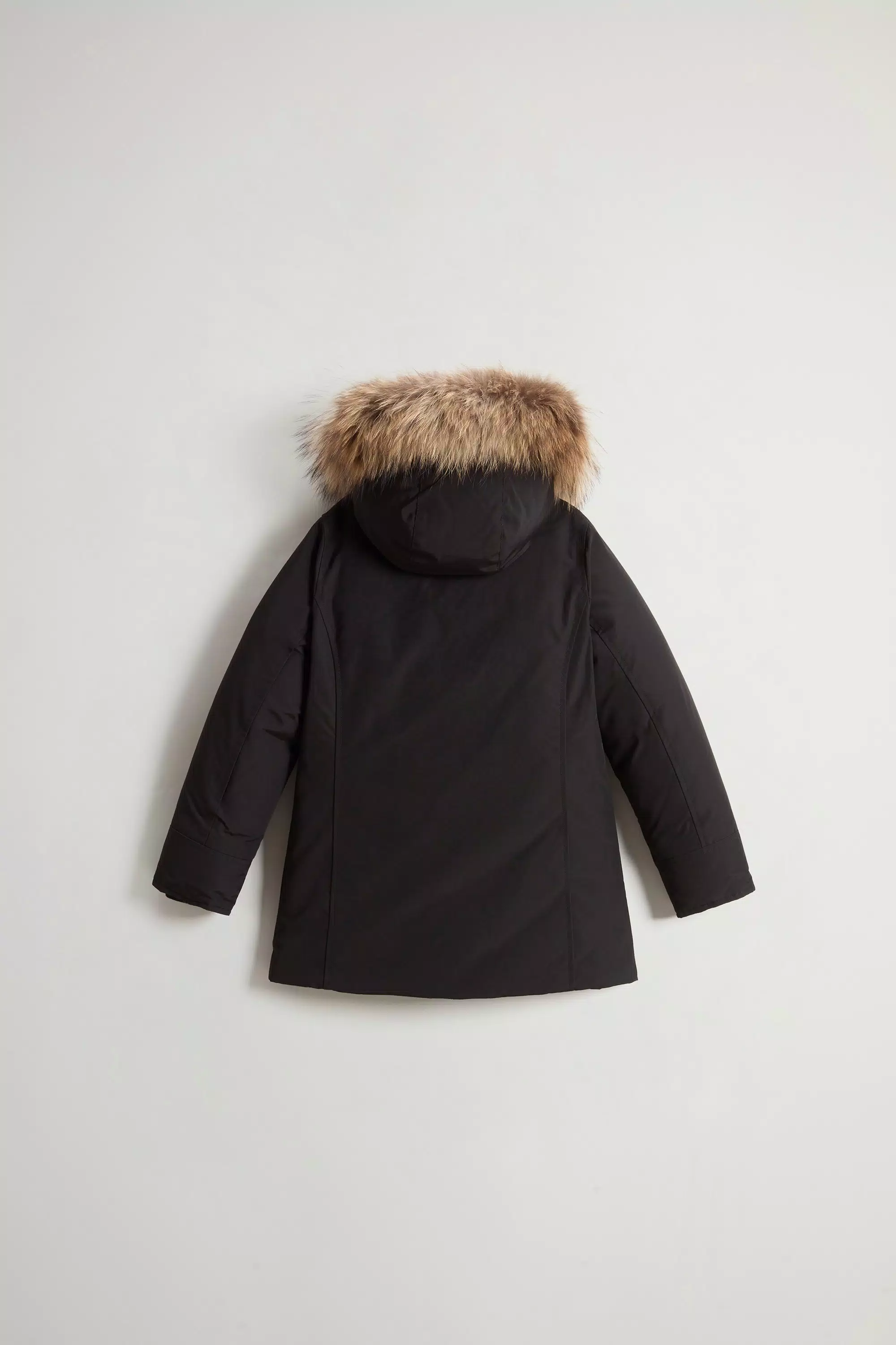 Parka de niña con forro de piel desmontable - Negro