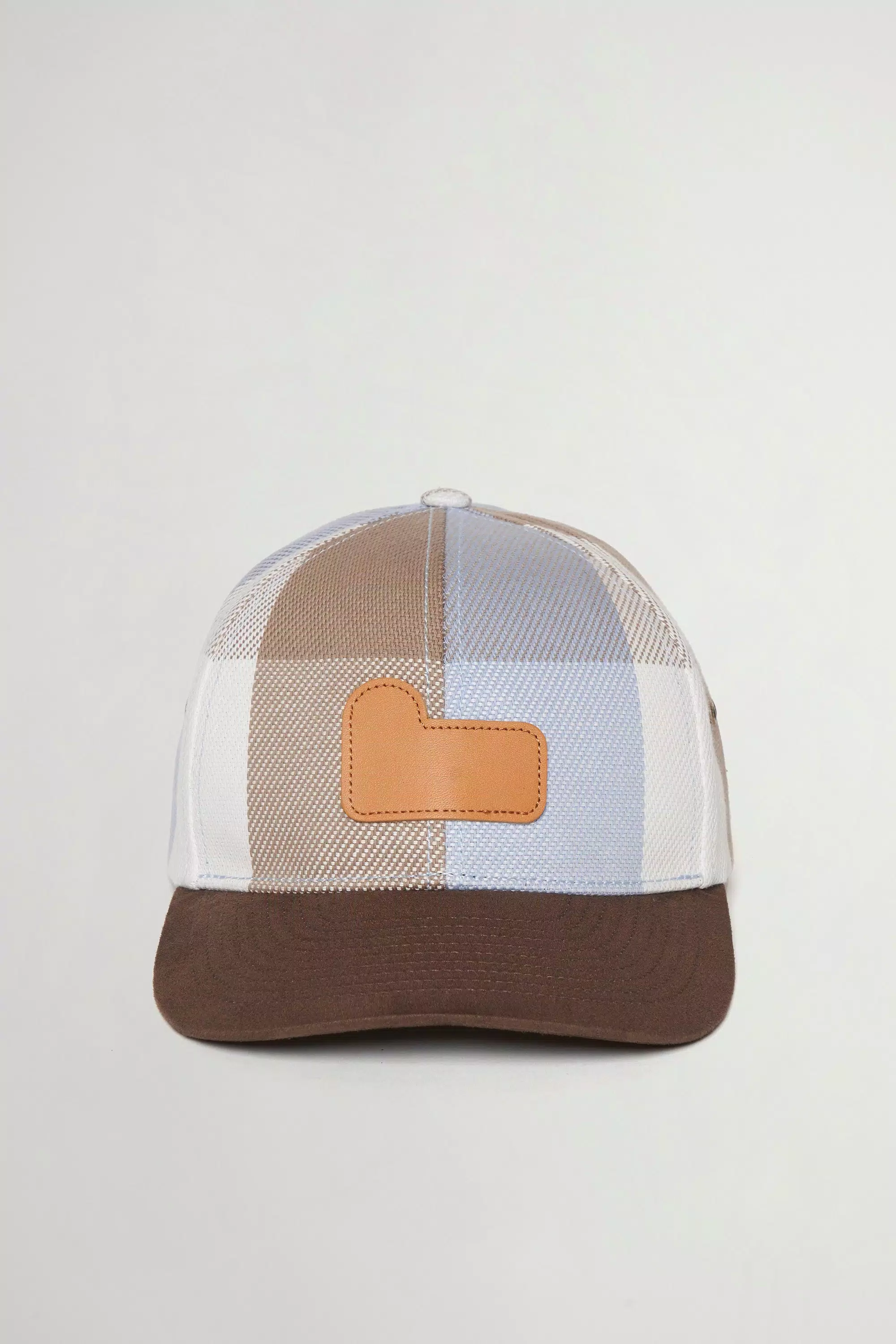 Gorra de béisbol de algodón puro con cuadros - Sax