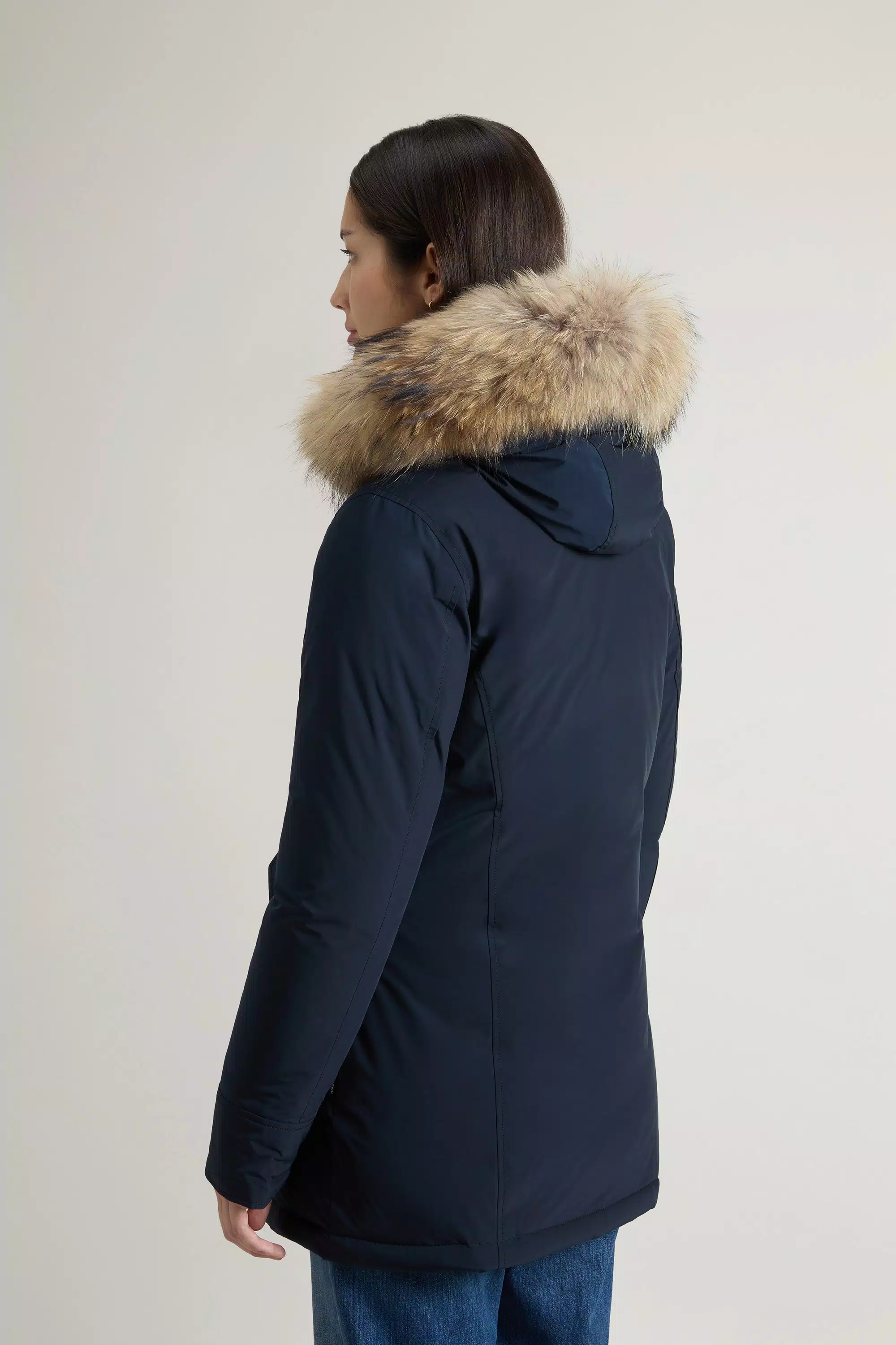 Parka Ártica con Toque Urbano y Piel Desmontable - Azul Melton