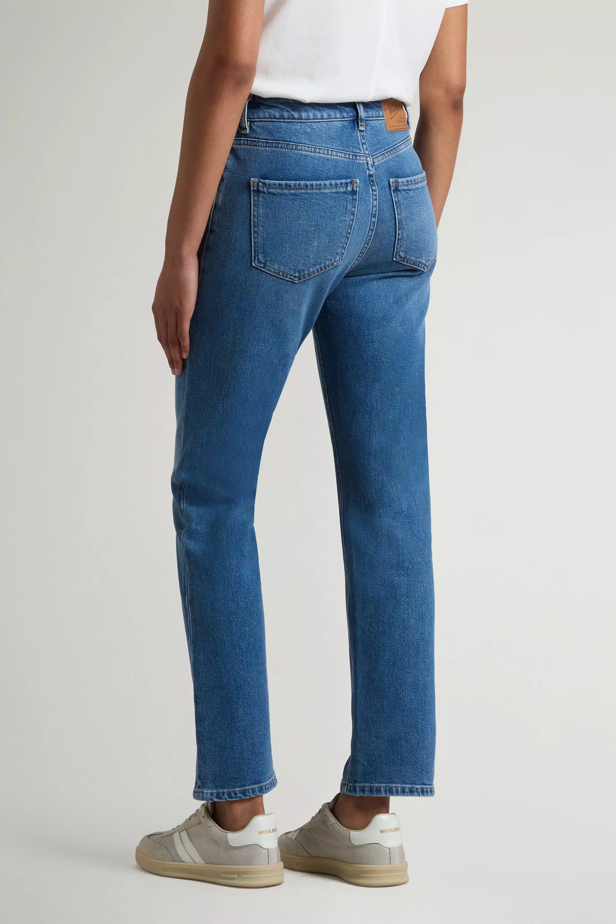 Pantalones vaqueros de cinco bolsillos en denim de algodón elastizado - Lavado piedra