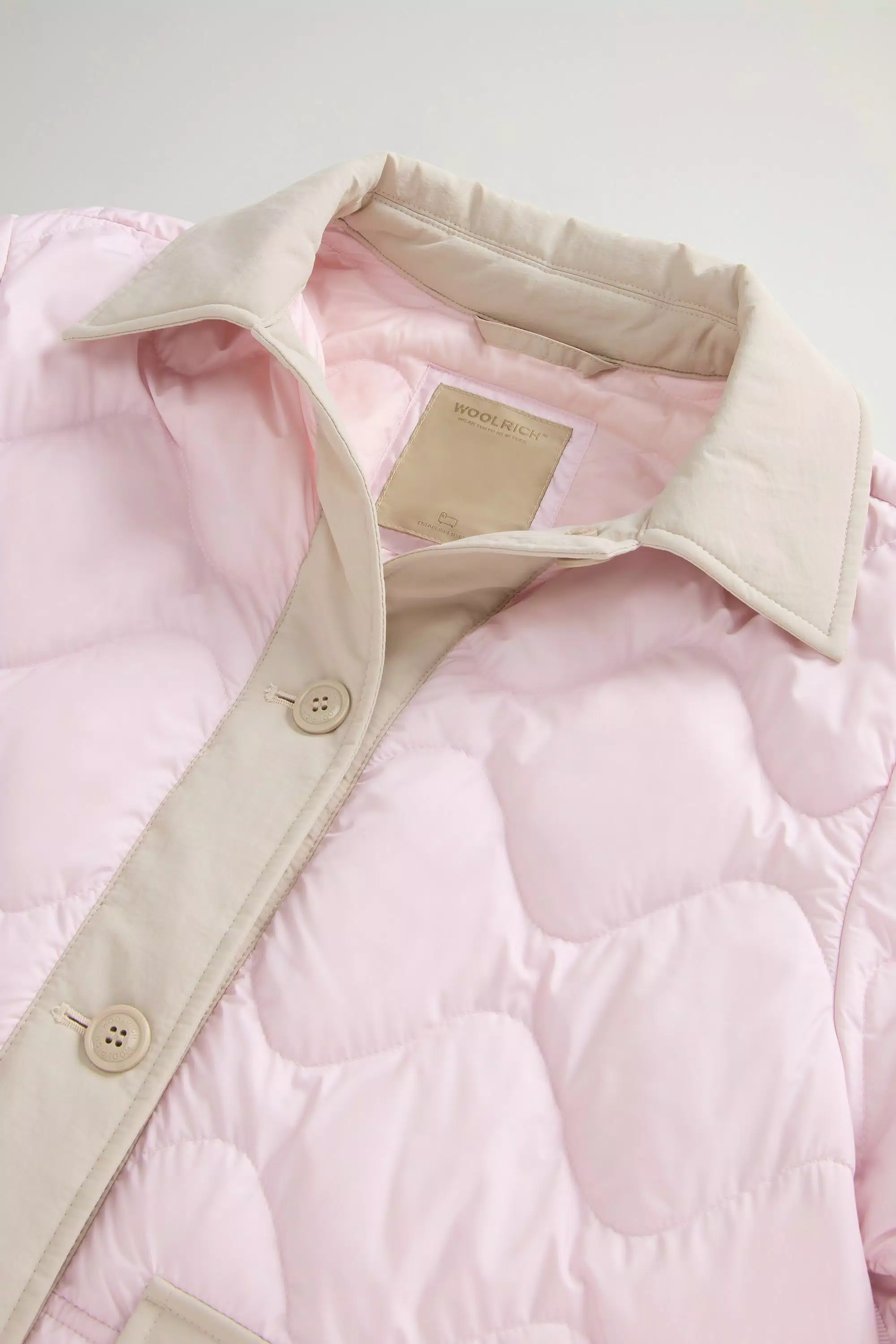 Chaqueta Heritage de microfibra acolchada - Lila claro