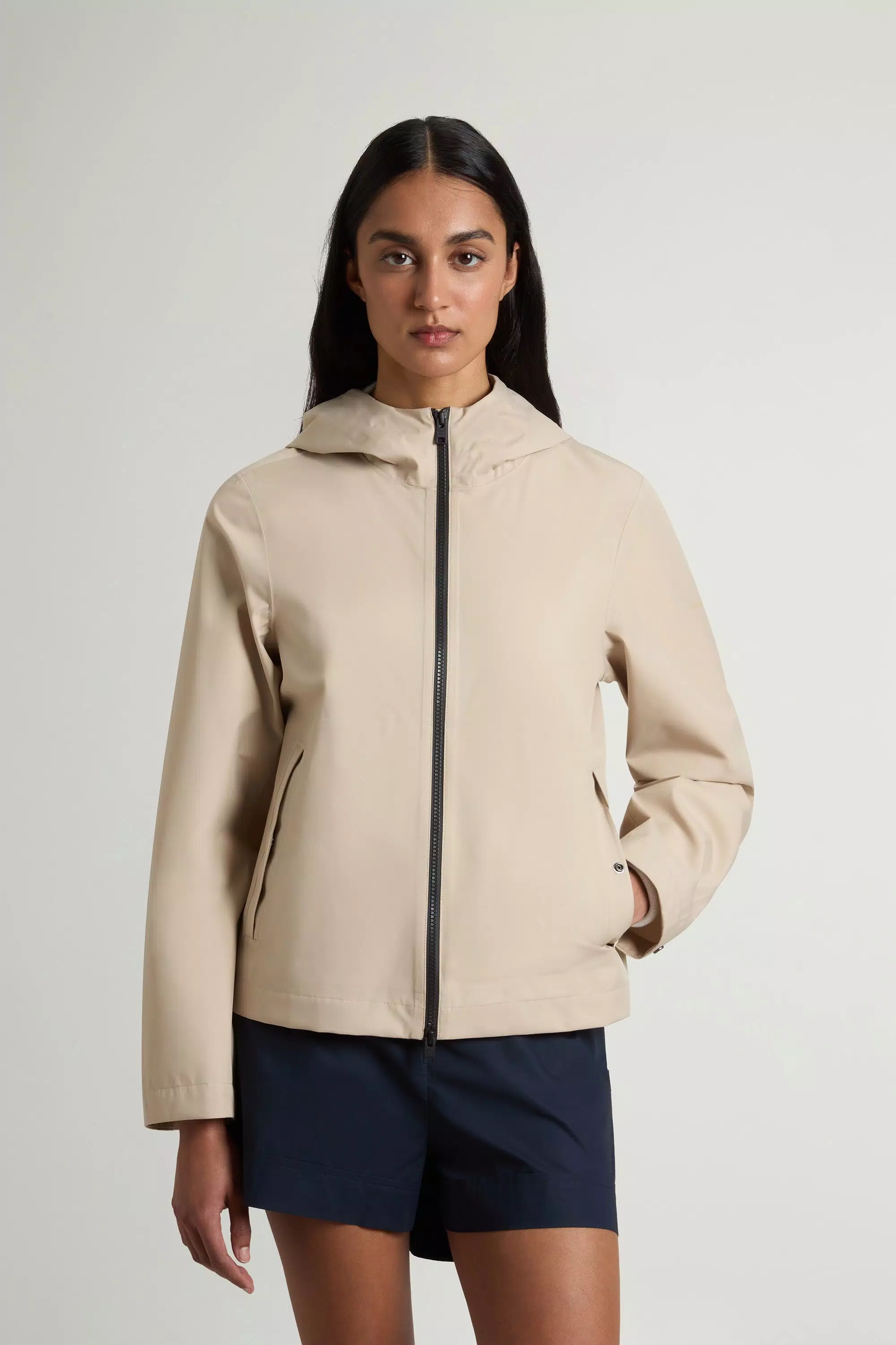 Chaqueta Elástica Ligera - Blanco Pimienta