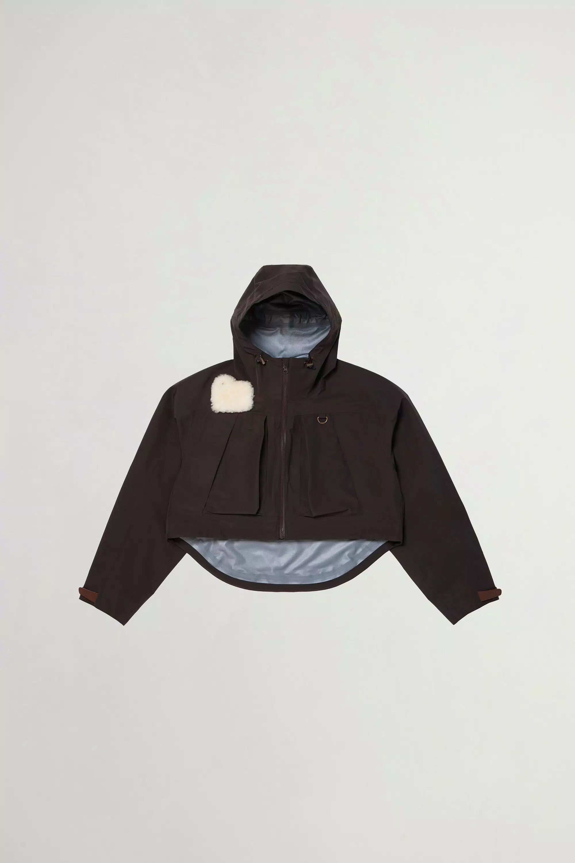 Chaqueta impermeable en tejido reciclado de tres capas GORE-TEX - Gris carbón