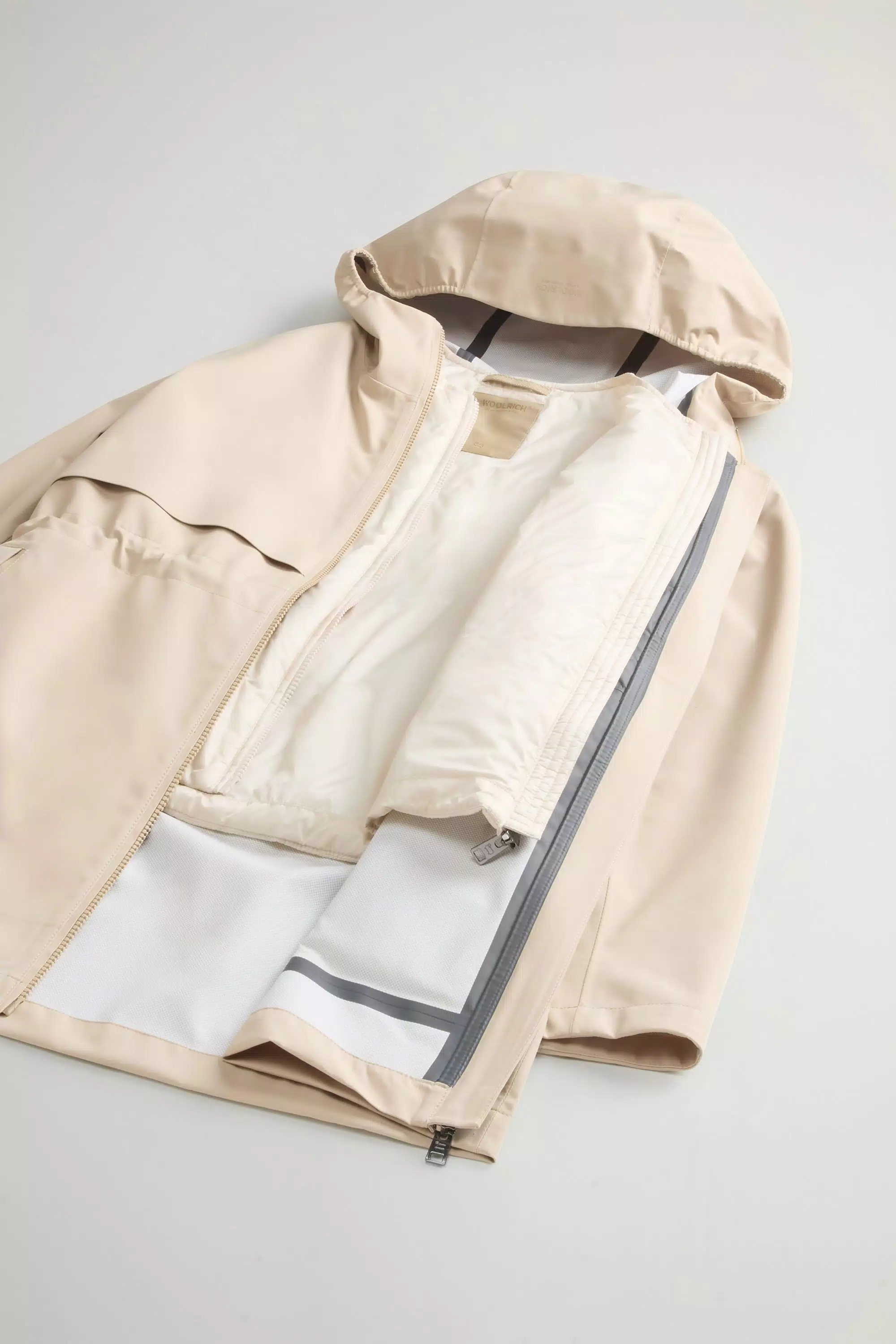 Parka 3-en-1 en tejido elástico ligero - White Pepper