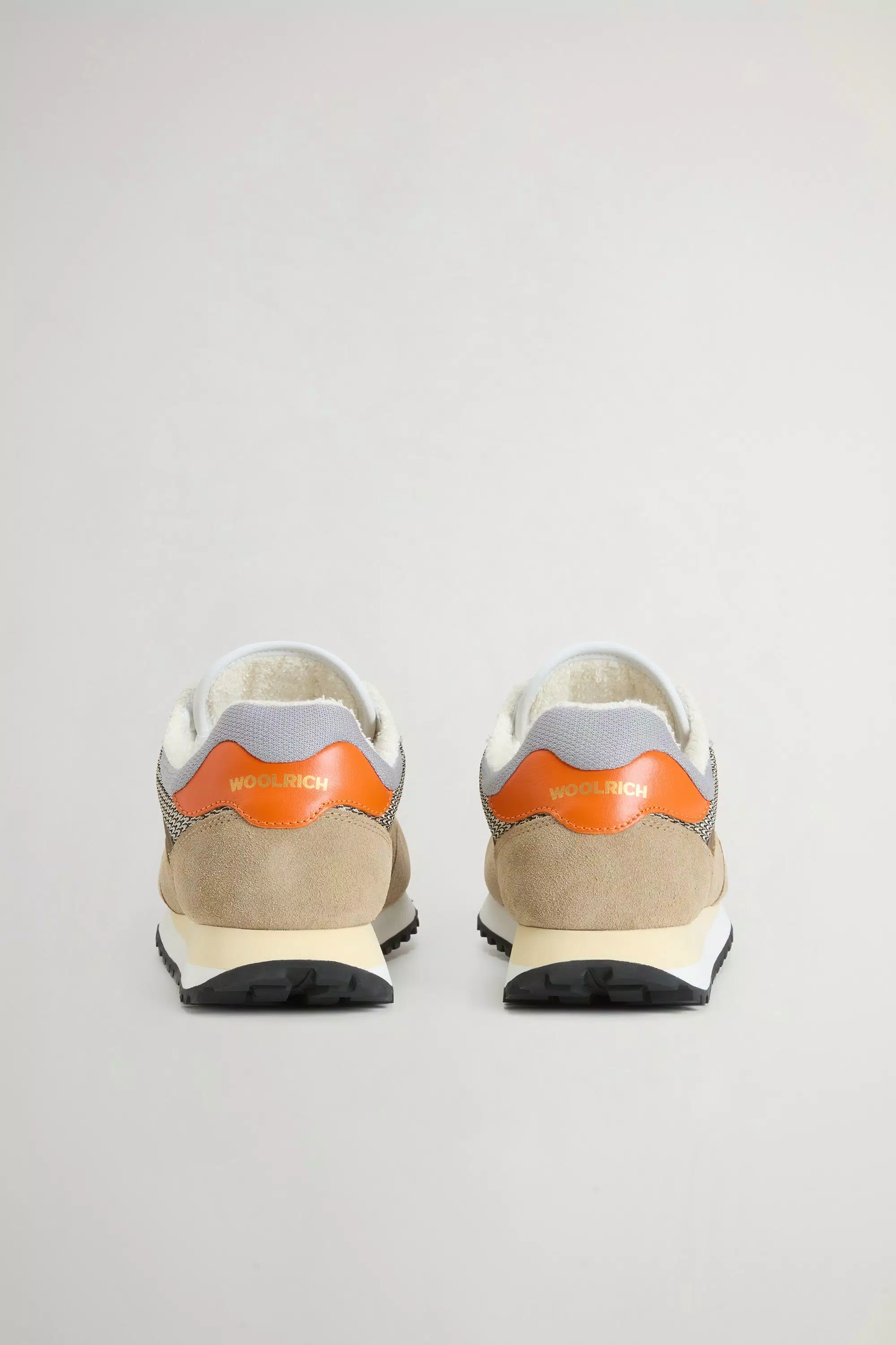 Zapatillas de Grava en Nylon con Insertos de Gamuza - Beige Beige