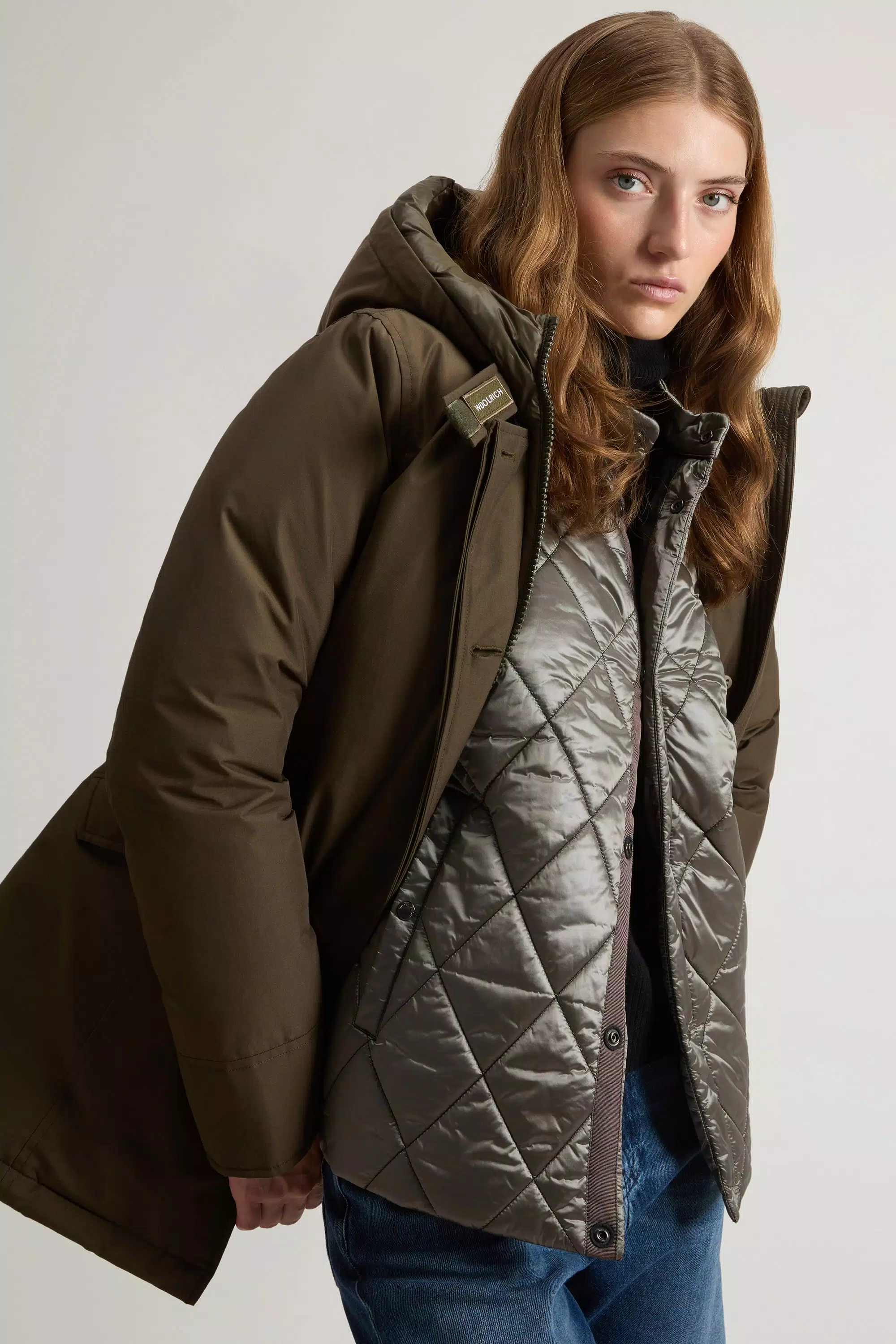 Parka Ártica en tela Ramar - Verde Oscuro