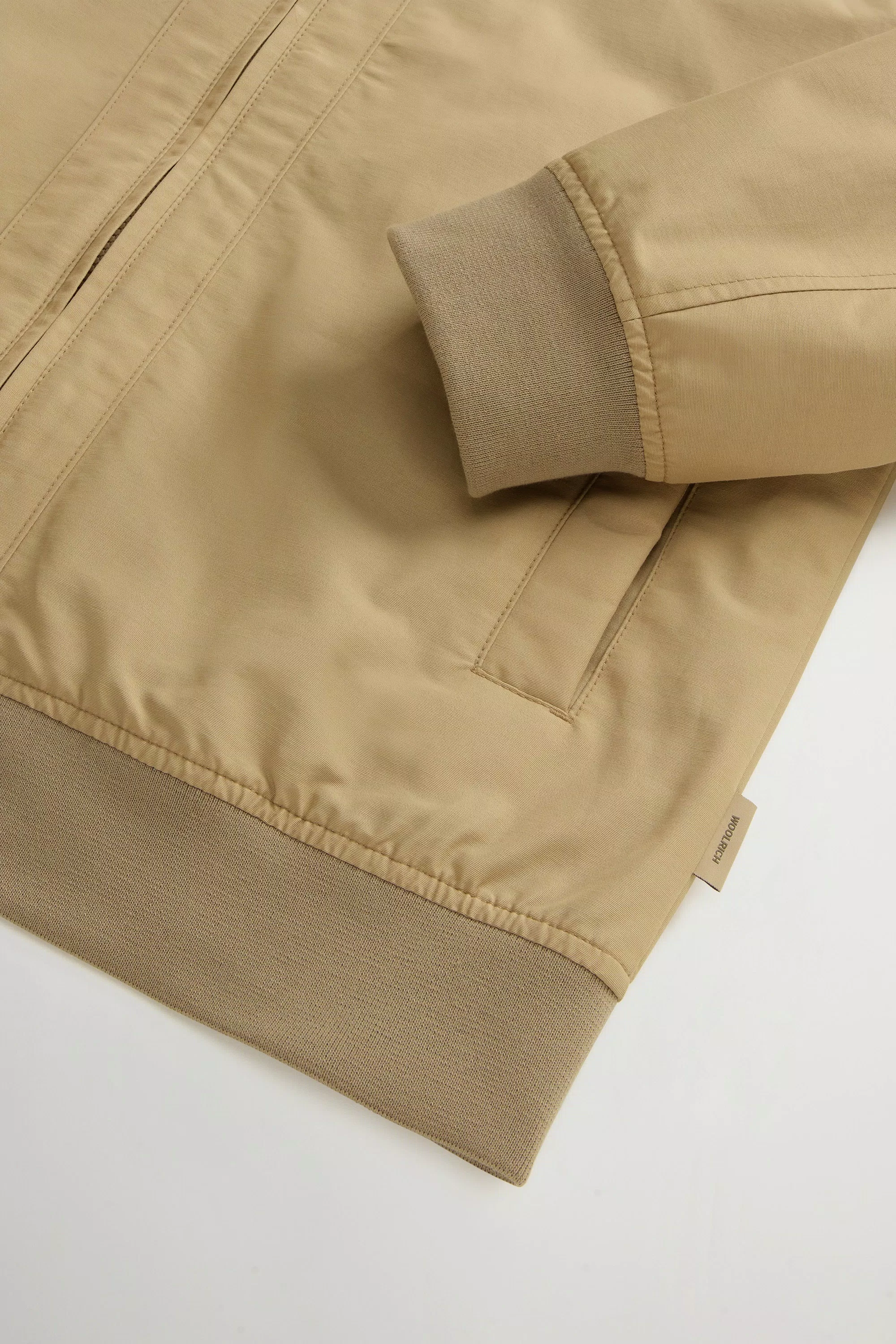 Chaqueta bomber Lewis en tejido de algodón Light Ramar - Travertino