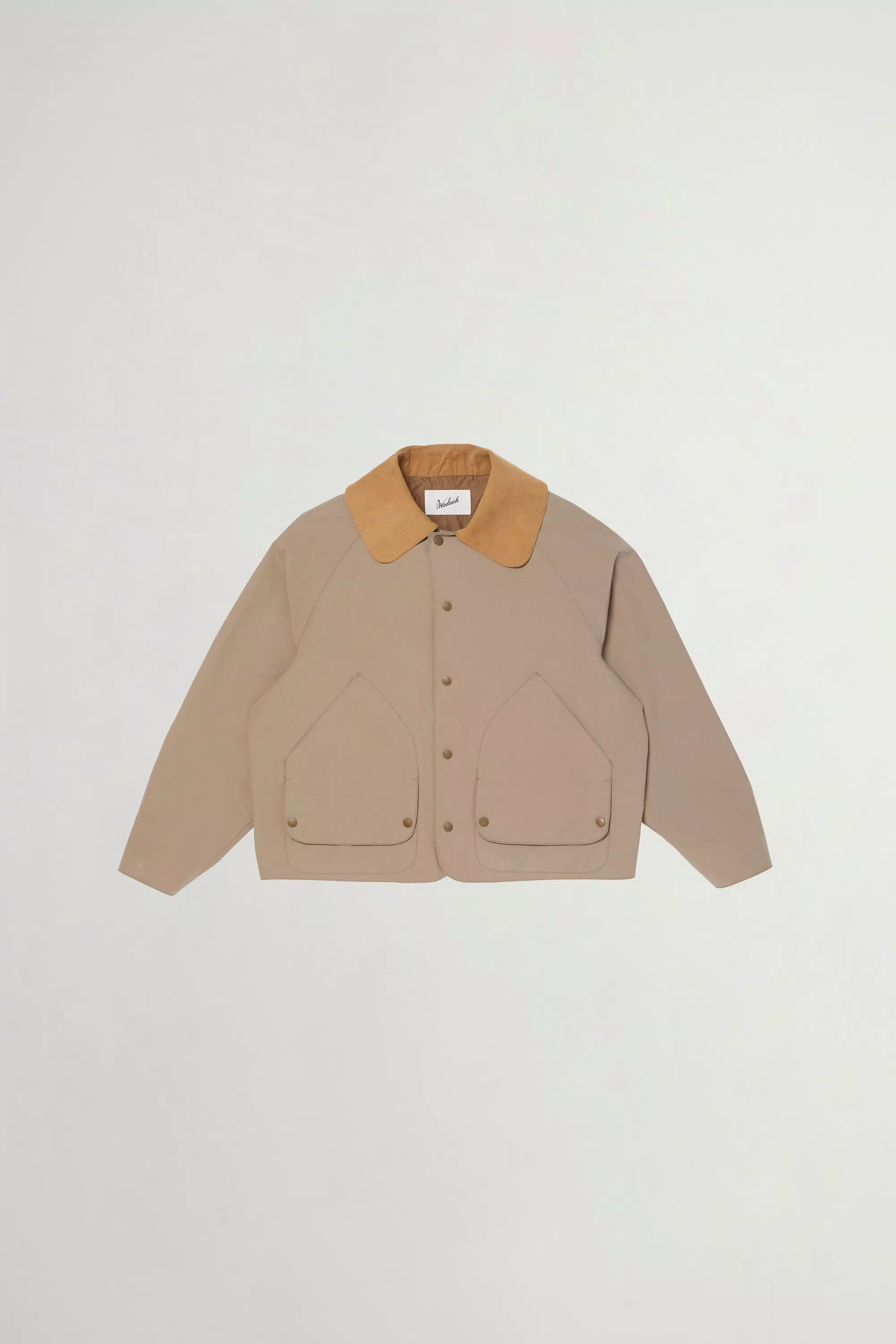 Chaqueta de caza en tejido de algodón puro de tres capas - Beige