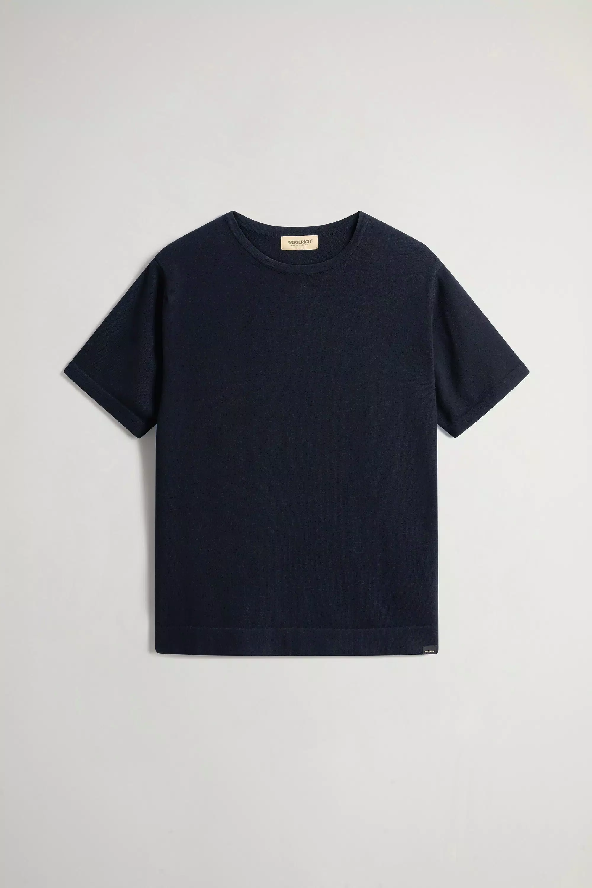 Camiseta de punto de algodón puro - Azul Melton