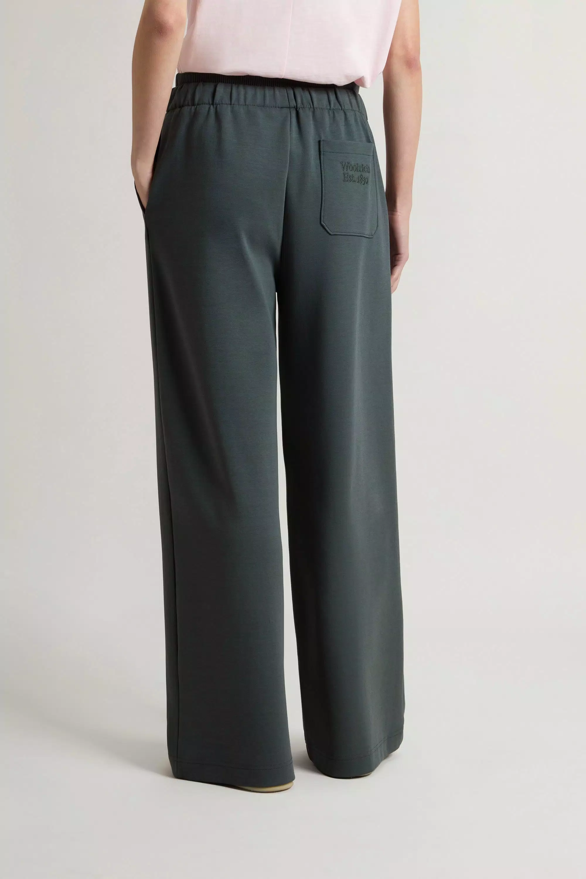 Pantalones de tejido interlock de mezcla de algodón - Forest Veil