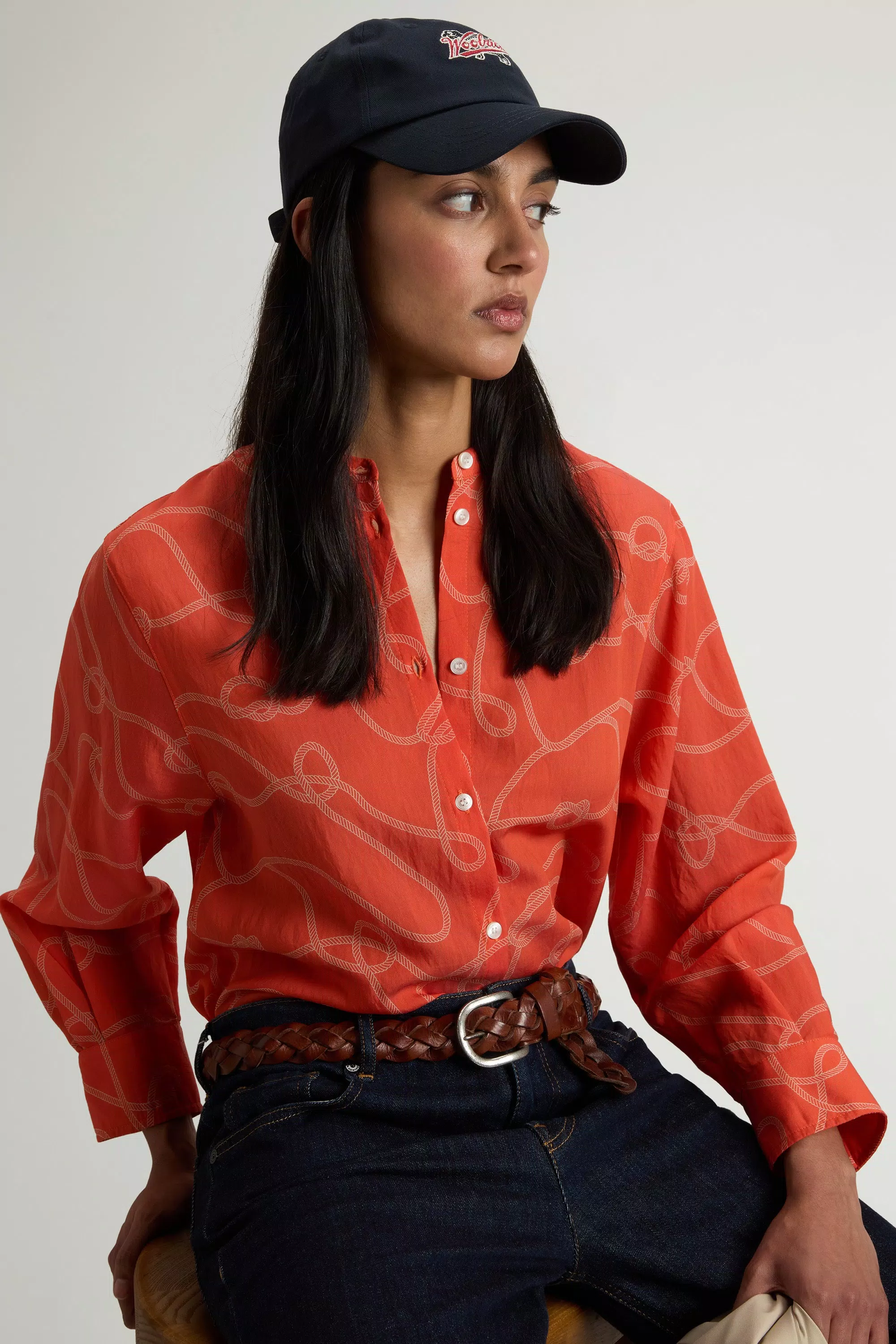 Camisa de mezcla de Lycocel - Cuerda Pimentón
