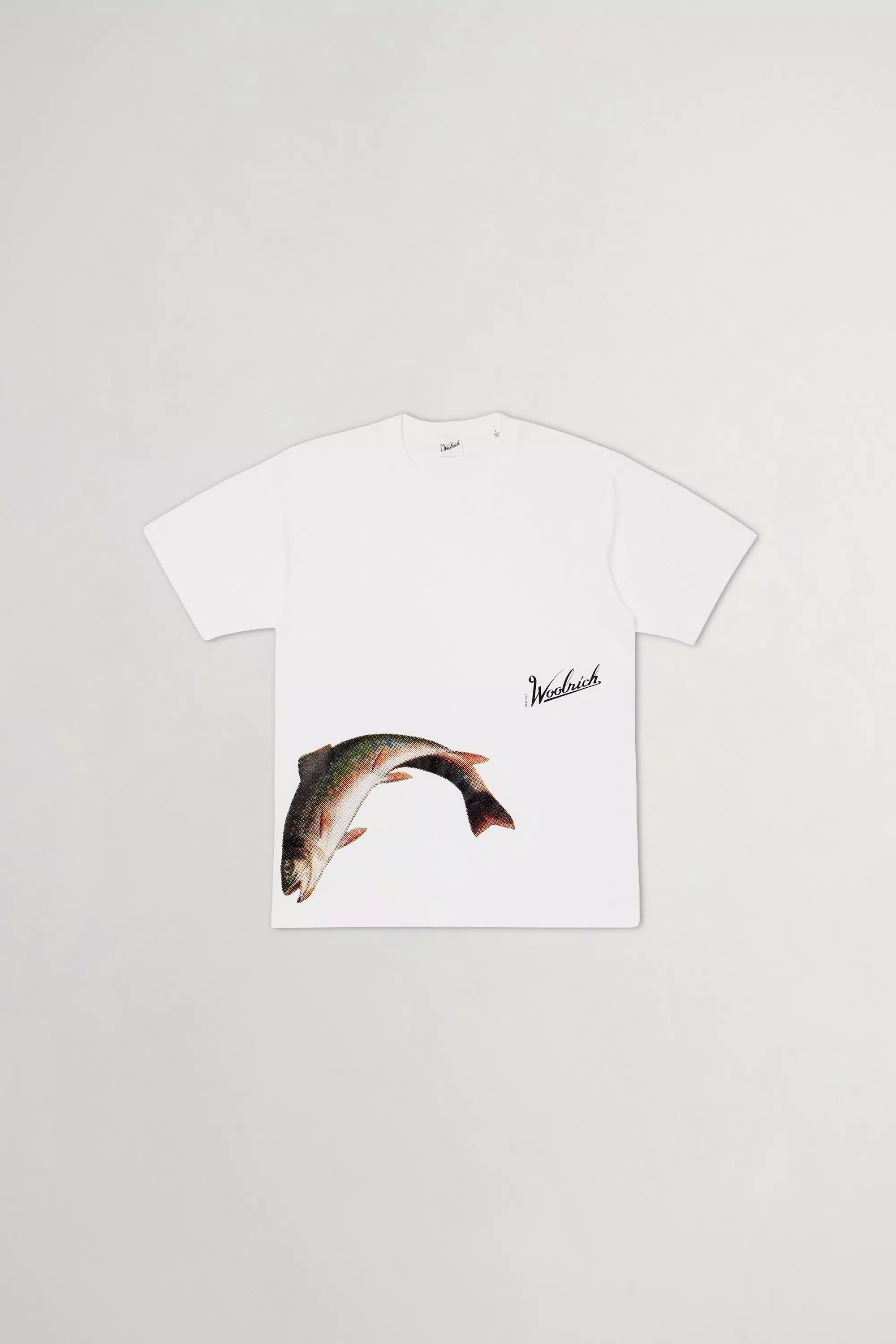 Camiseta de Pesca en Algodón Puro - Blanco
