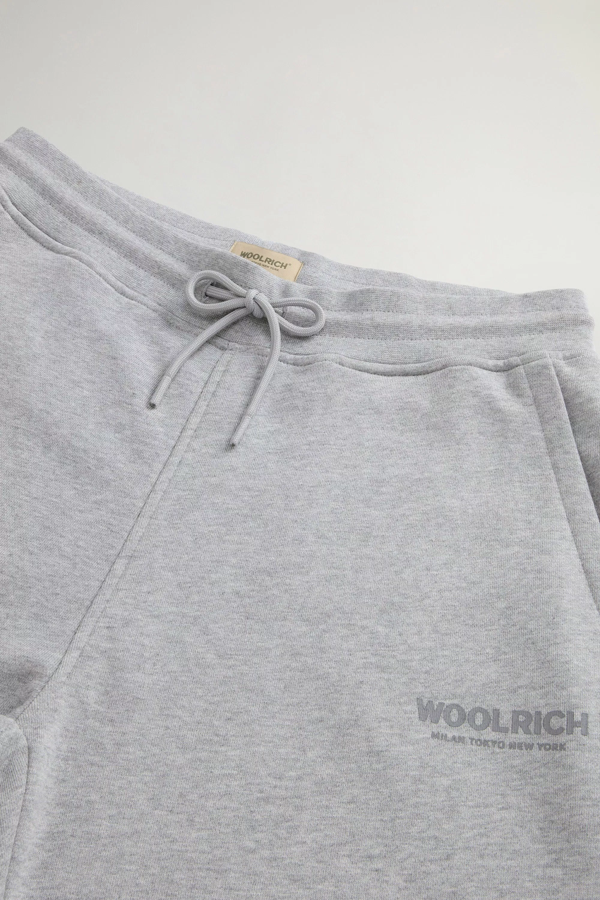Pantalones Deportivos de Algodón Puro - Gris Medio Melange
