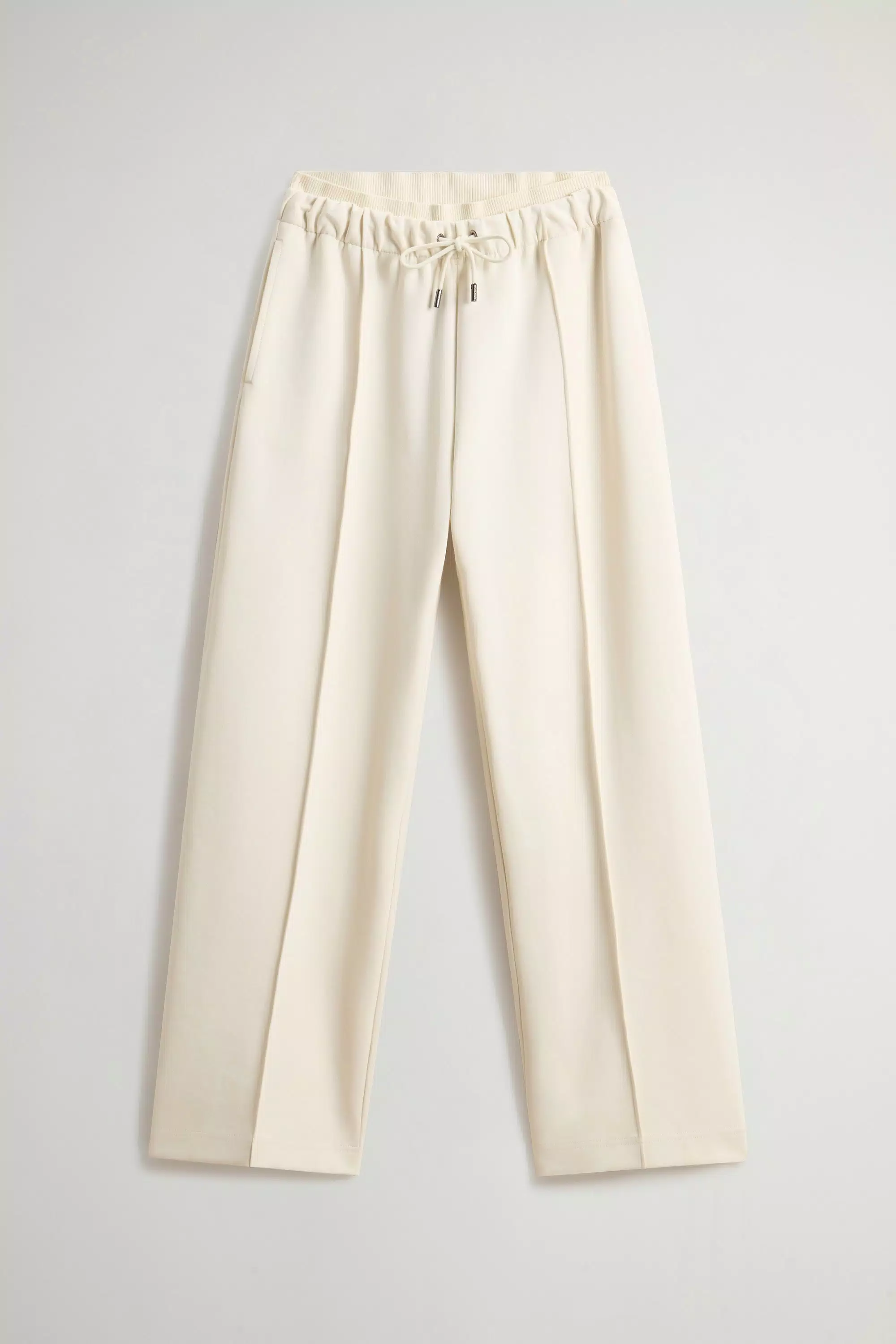 Pantalones de interlock de mezcla de algodón - Crema lechosa
