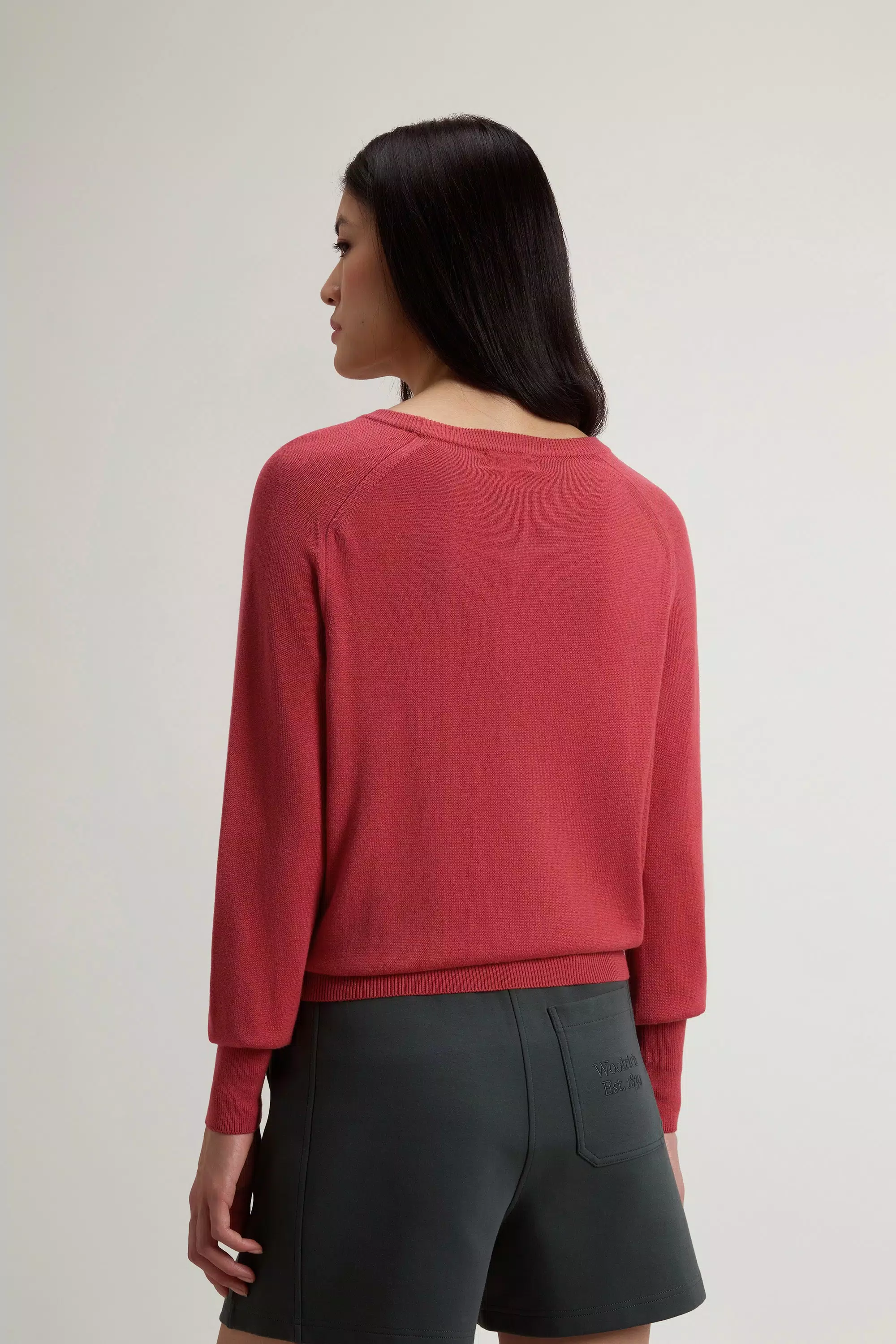 Sudadera con cuello redondo de mezcla de algodón - Fresa
