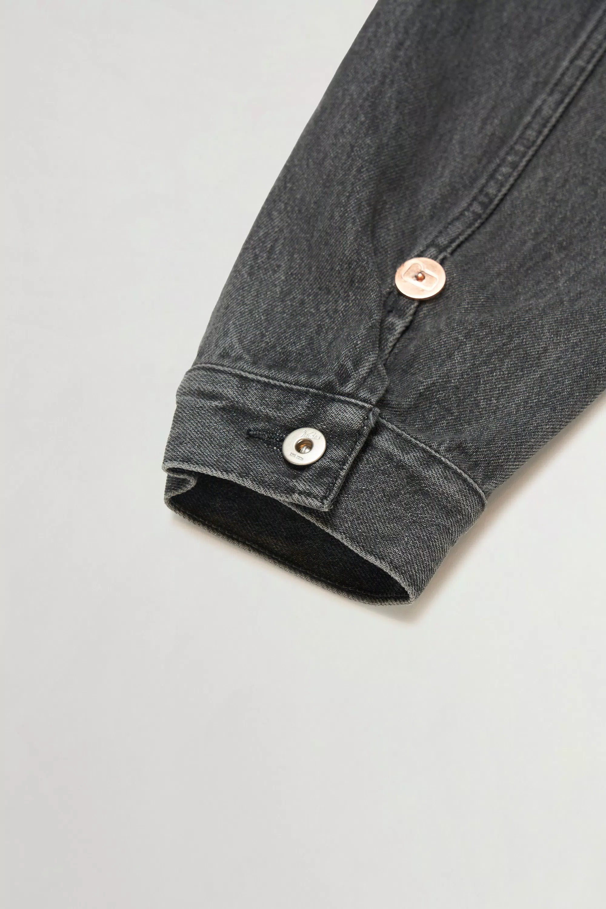 Chaqueta de denim de algodón puro - Gris