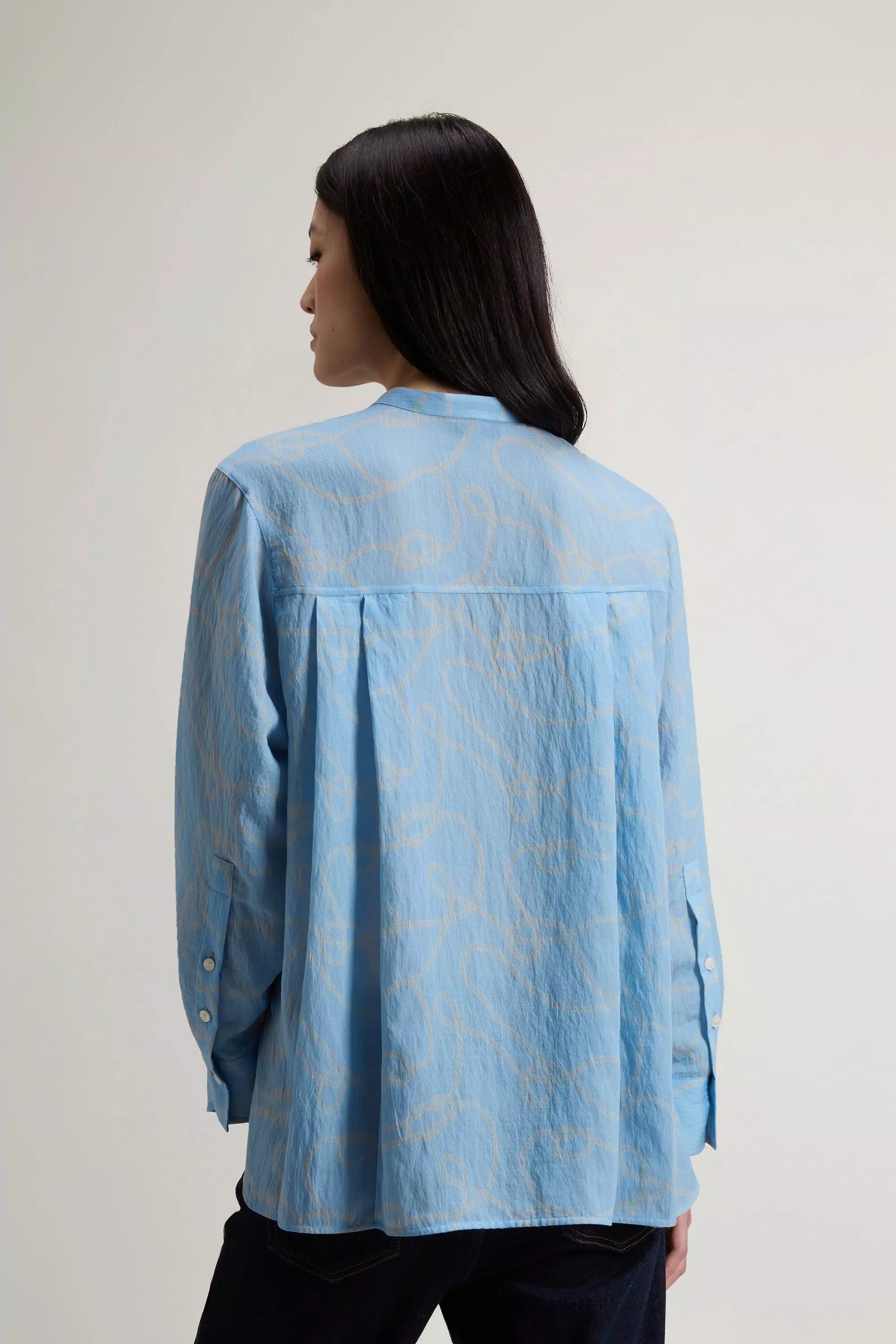 Camisa de mezcla de Liocel - Aroma Azul Cuerda