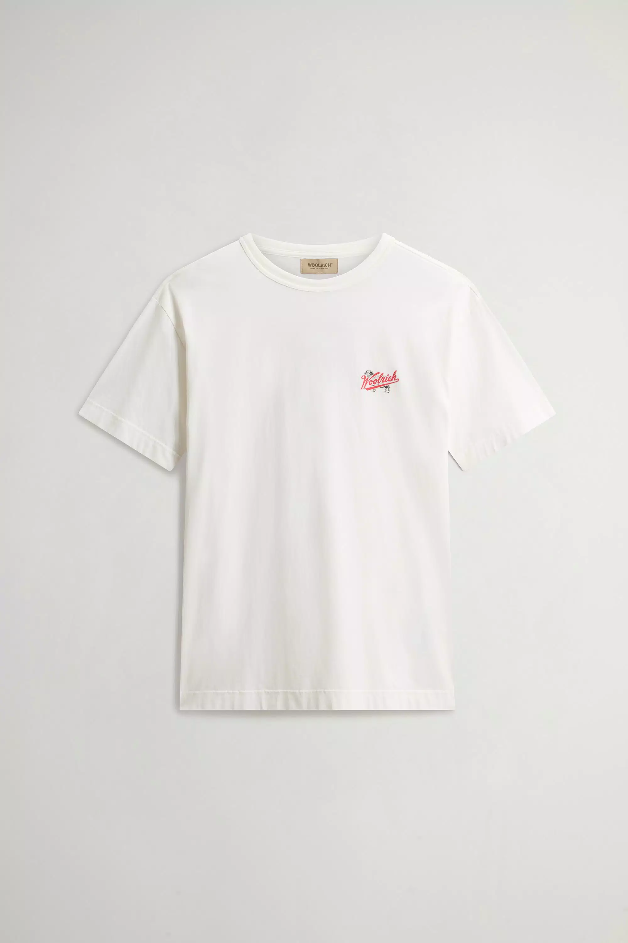 Camiseta de Algodón Puro con Logotipo - Blanco Ártico