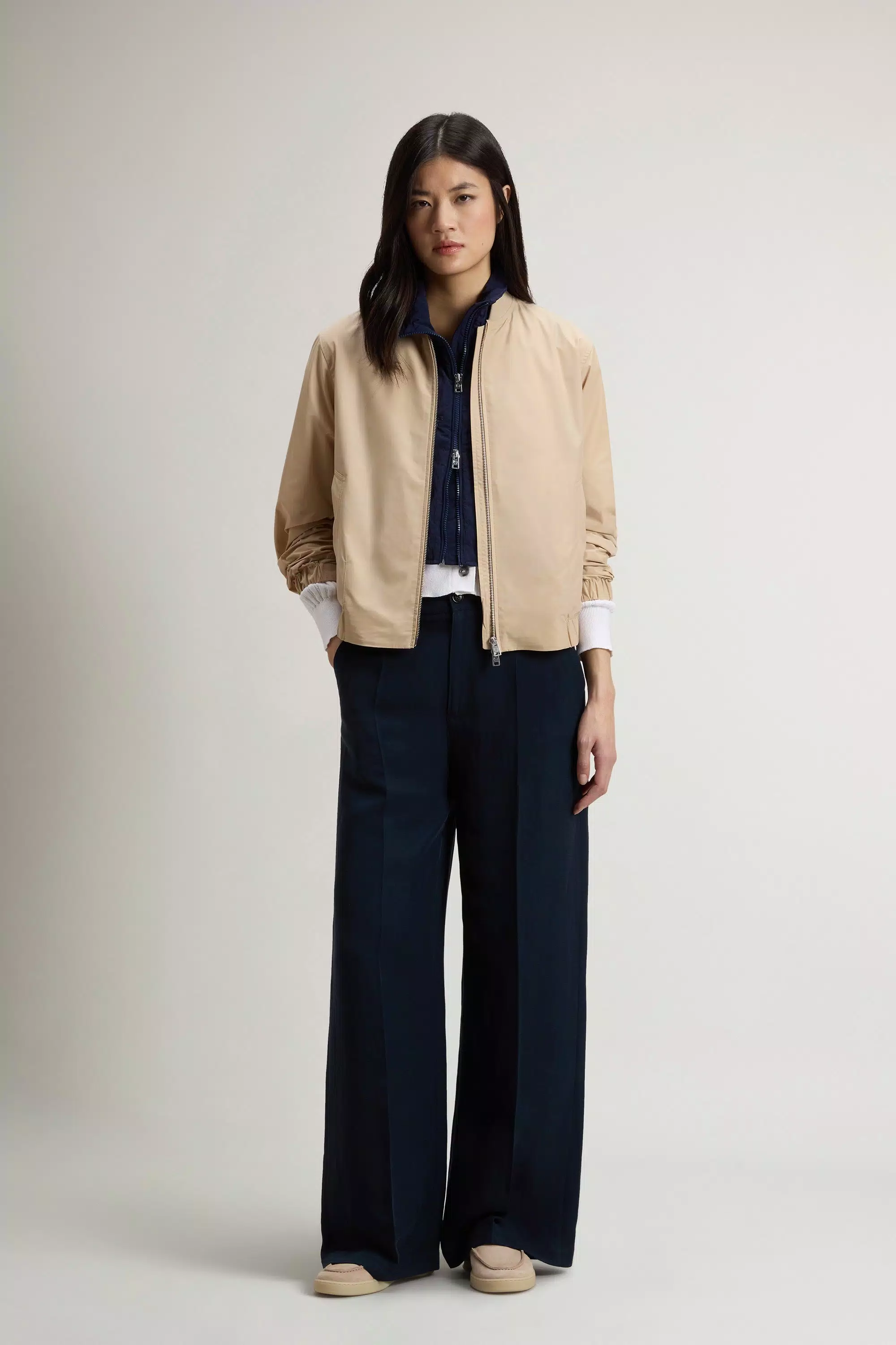 Chaqueta Bomber Urban Touch - Blanco Pimienta