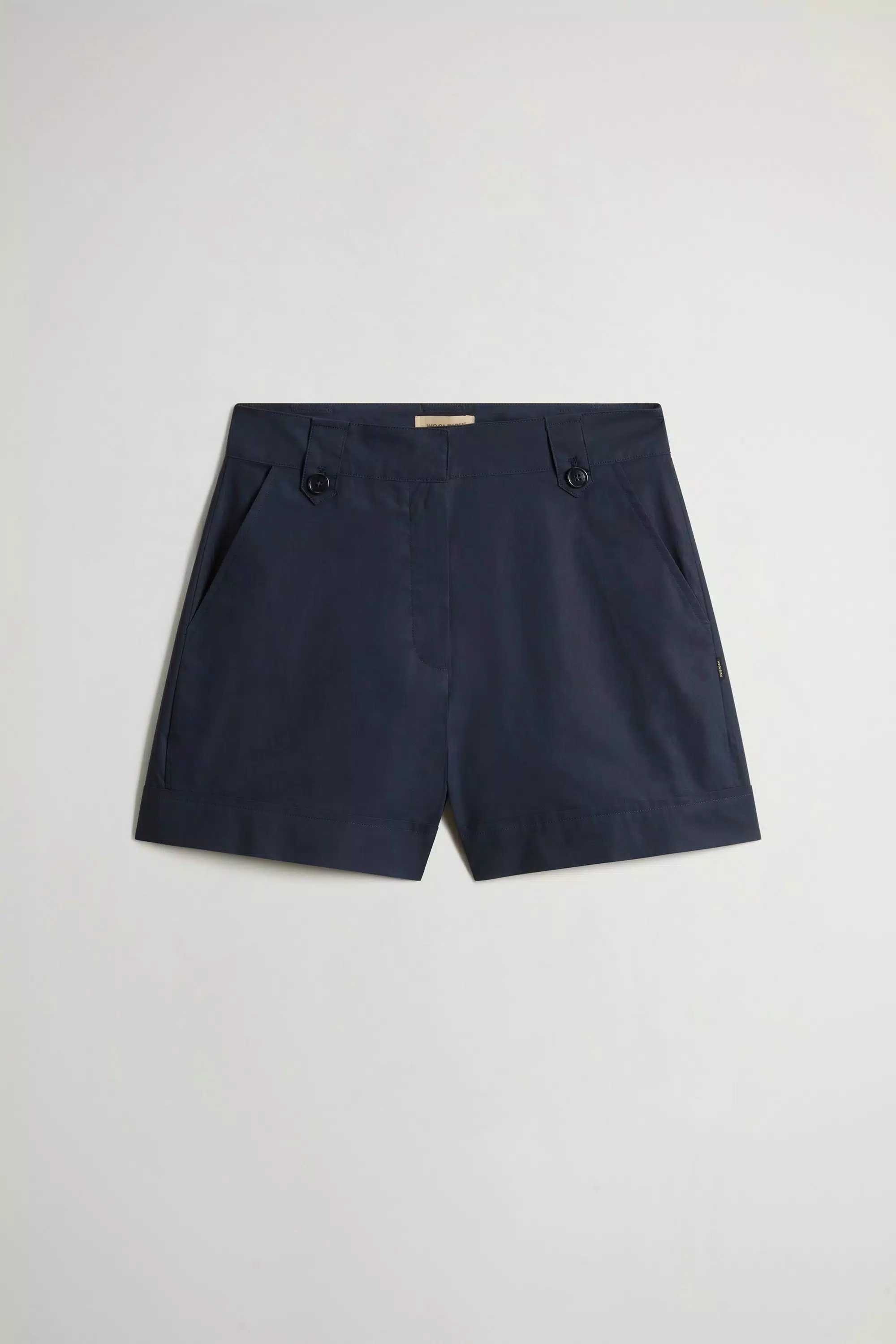 Pantalones Cortos de Popelín de Algodón Puro - Azul Melton