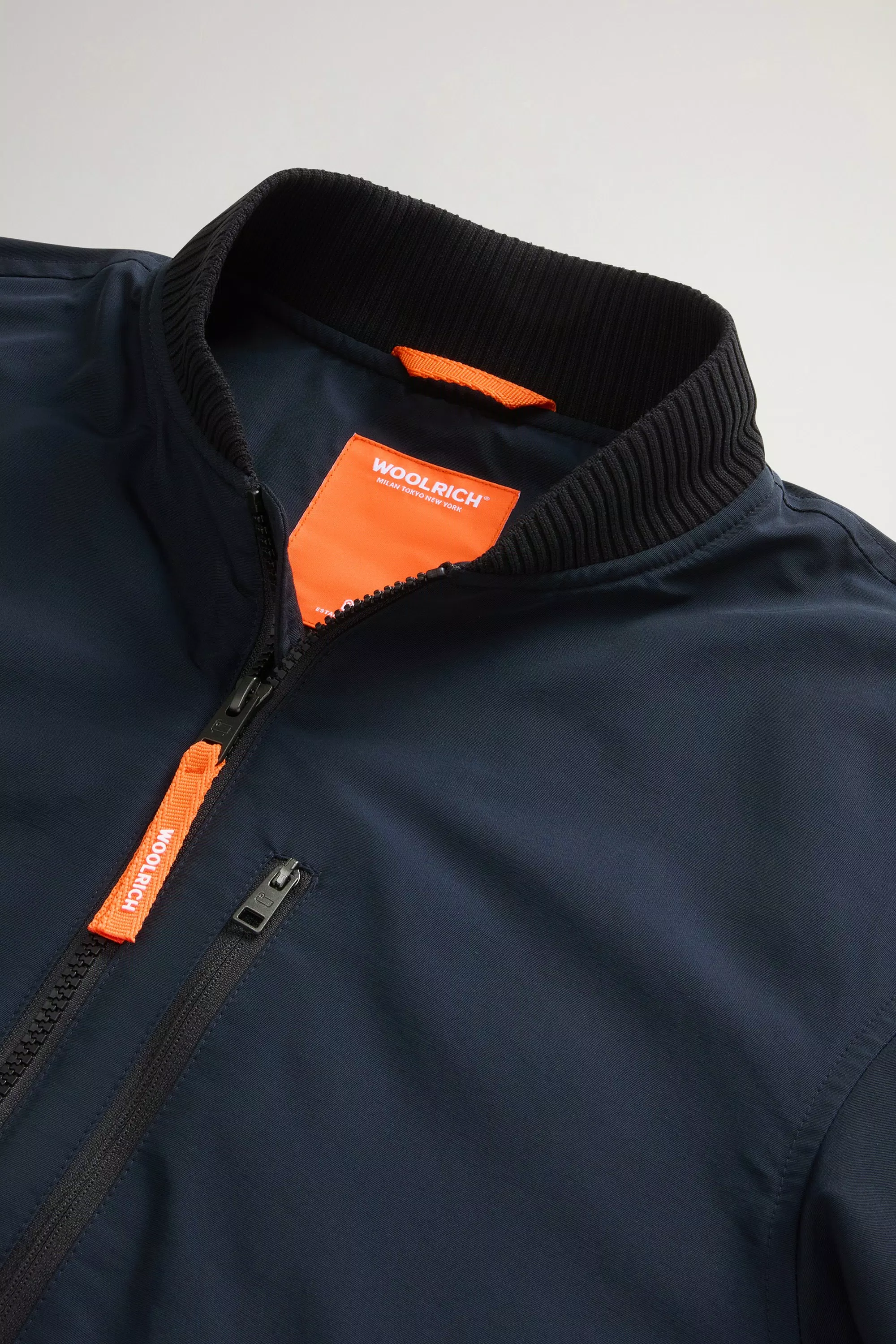 Chaqueta bomber para niños en tejido de algodón Light Ramar - Azul Melton