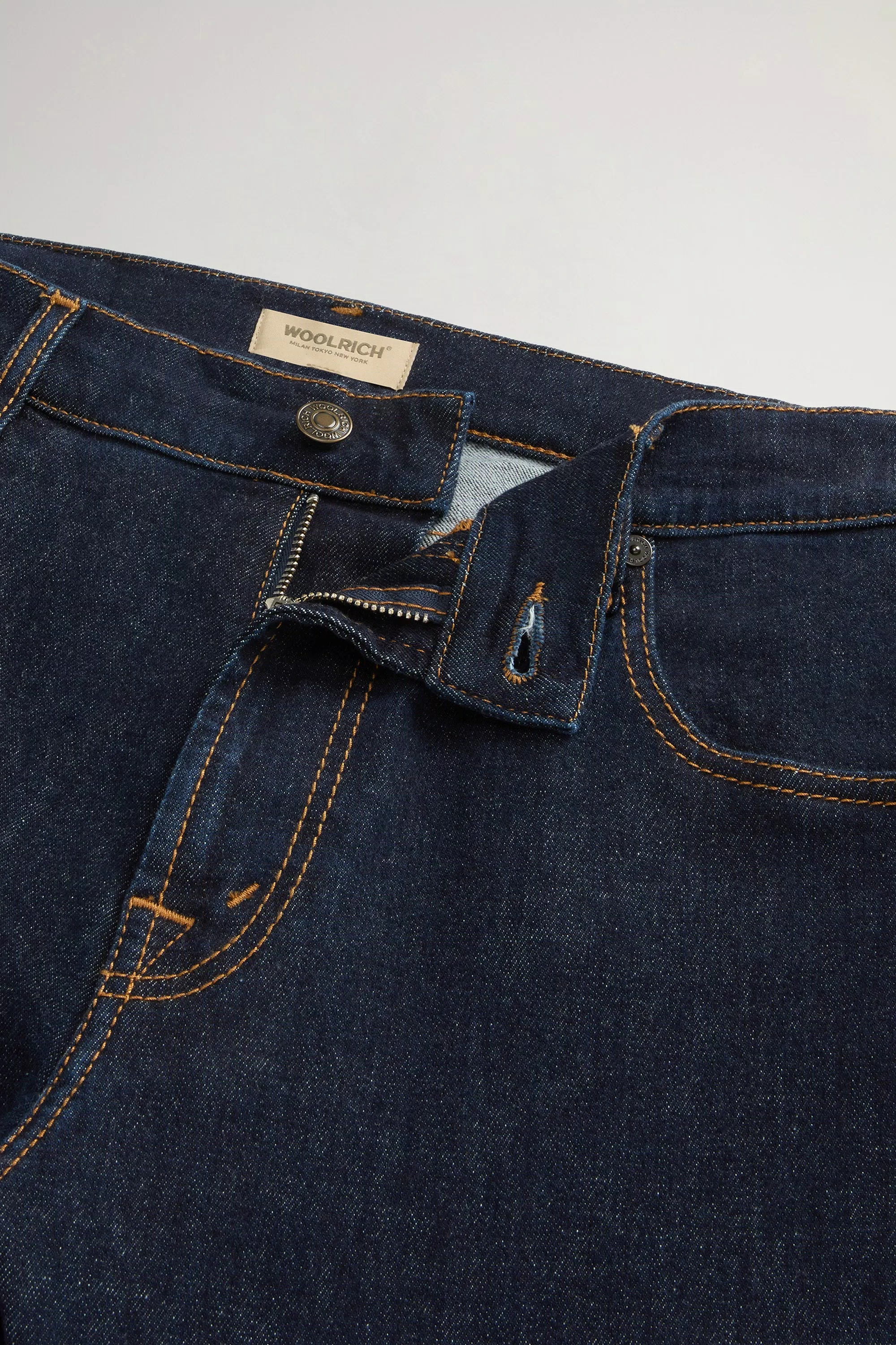 Pantalones vaqueros de cinco bolsillos en denim de algodón elástico - Lavado en enjuague