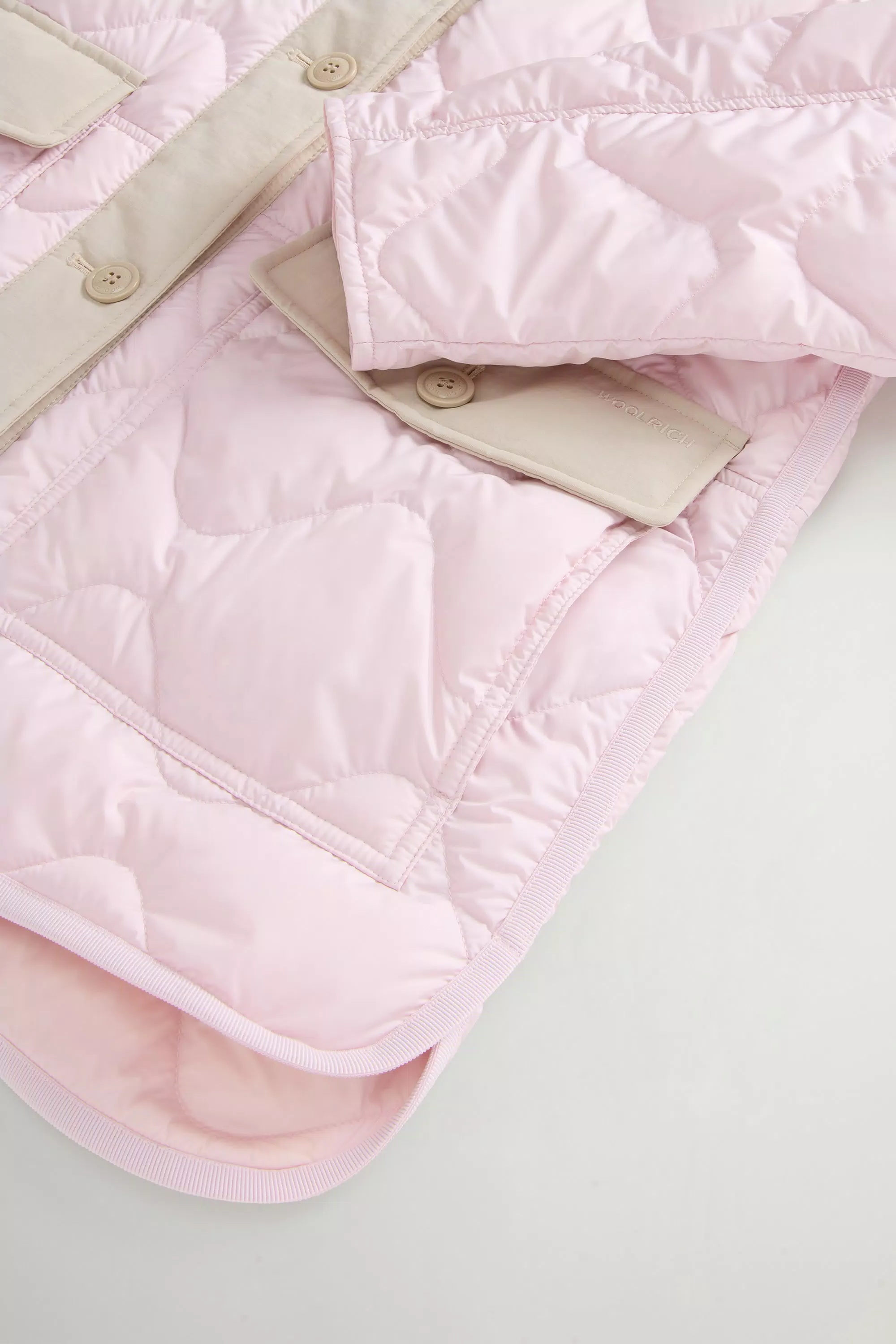 Chaqueta Heritage de microfibra acolchada - Lila claro