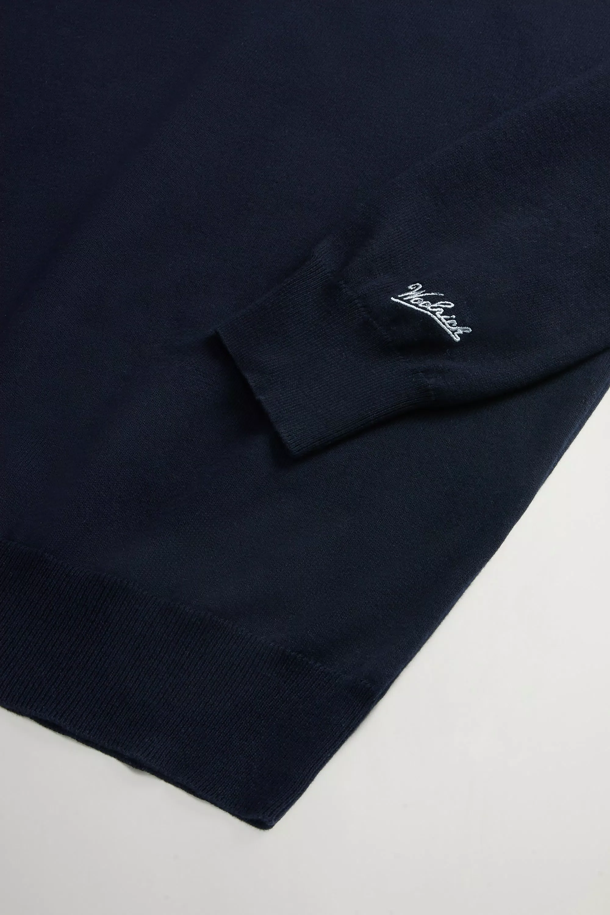 Sudadera con cuello redondo de algodón puro - Azul Melton