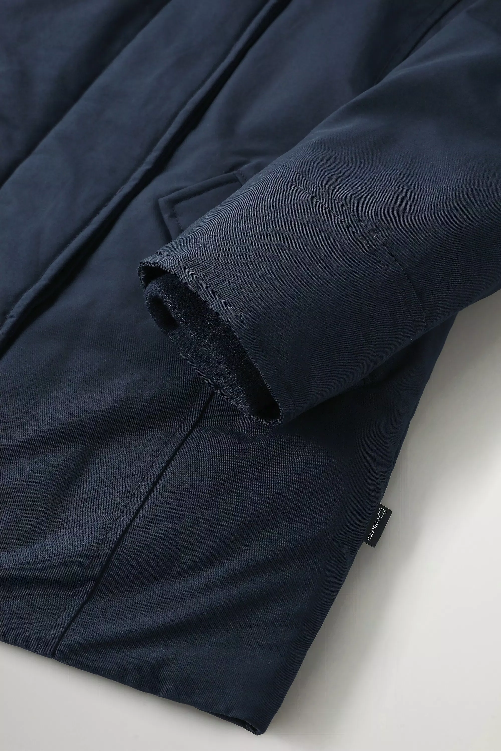 Parka de invierno para niñas en tela Ramar - Azul Melton