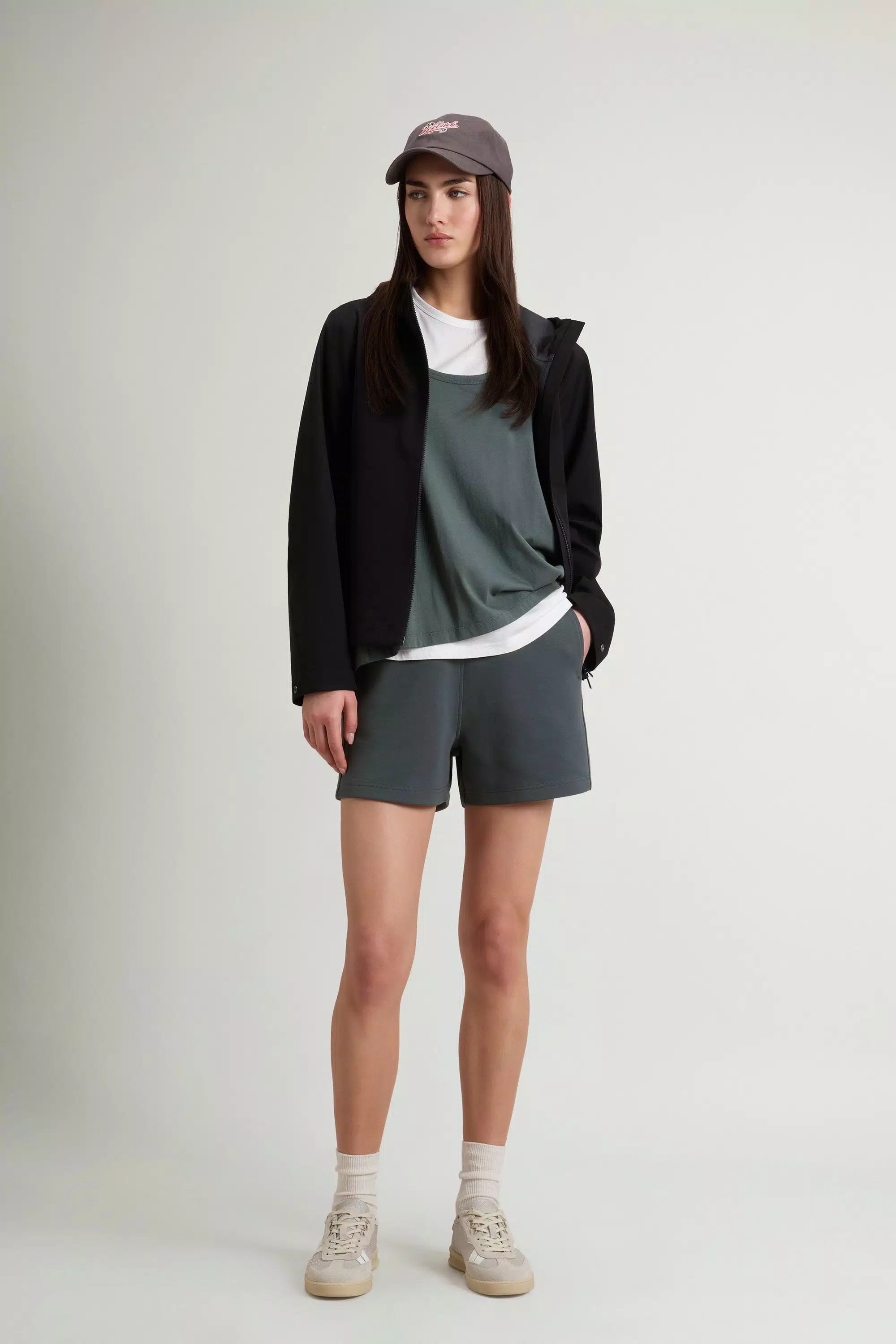 Chaqueta Elástica Ligera - Negro