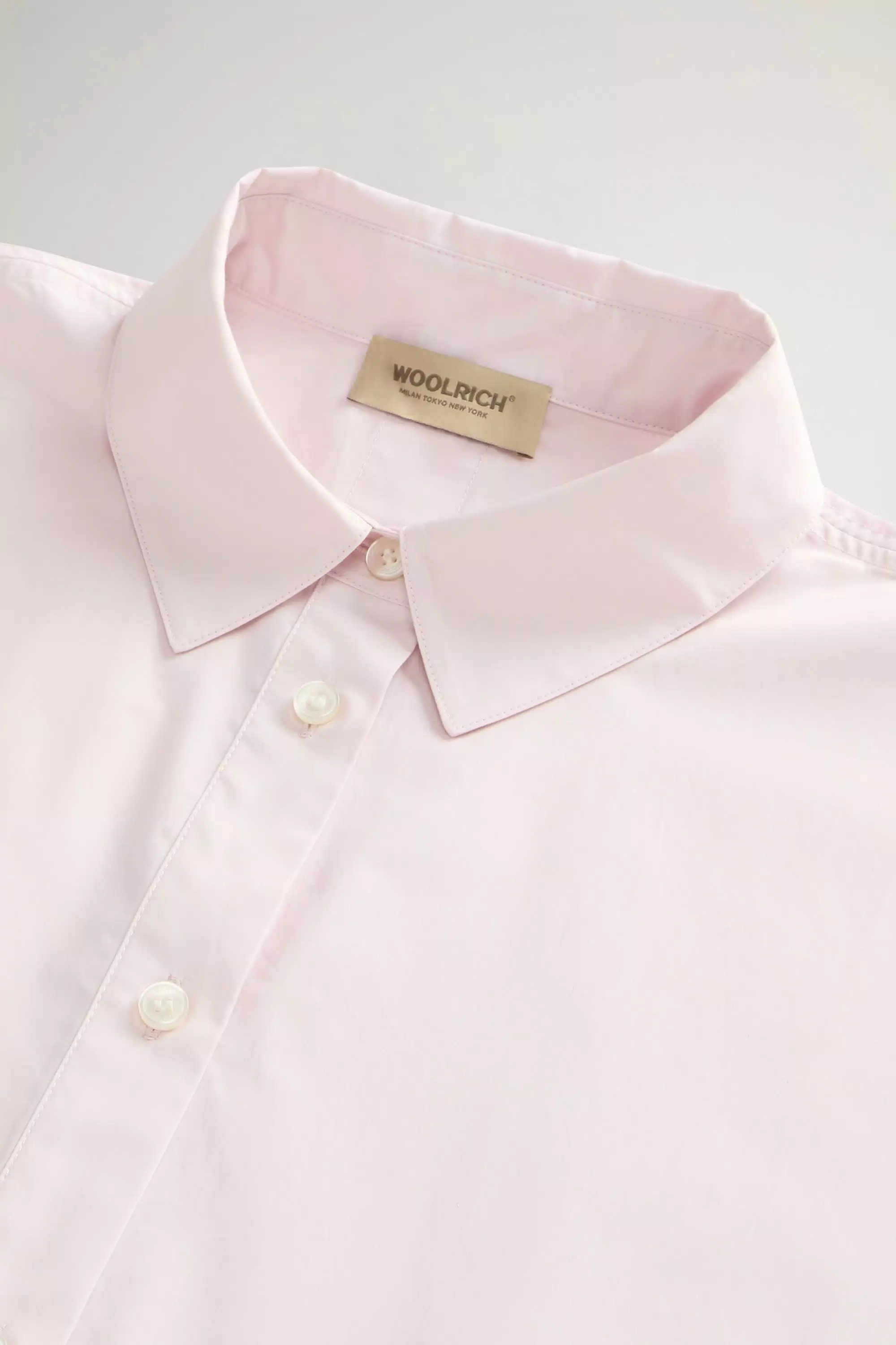 Blusa de popelín de algodón puro - Lila claro