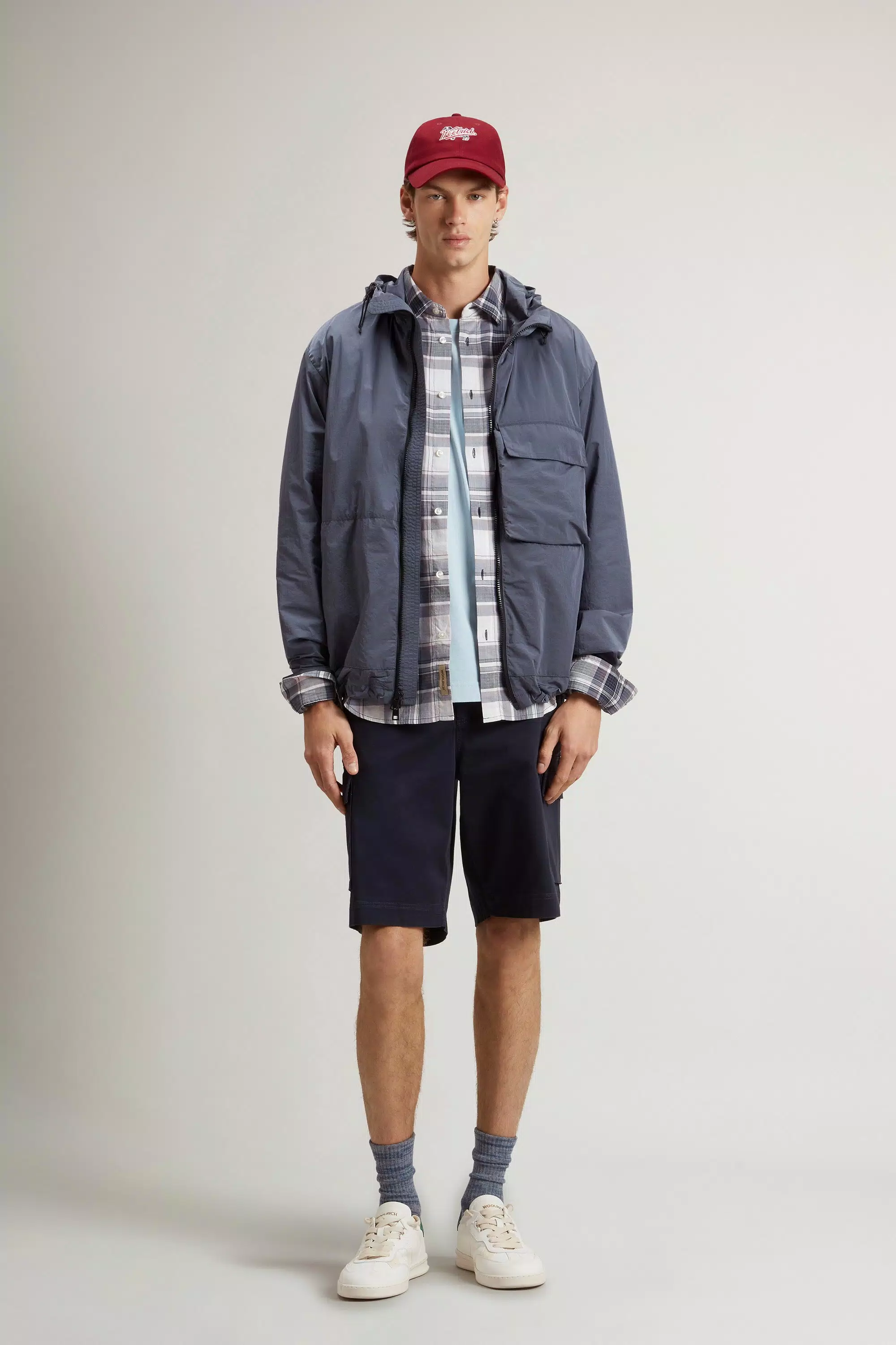 Chaqueta de nylon Olmetex - Grisaille