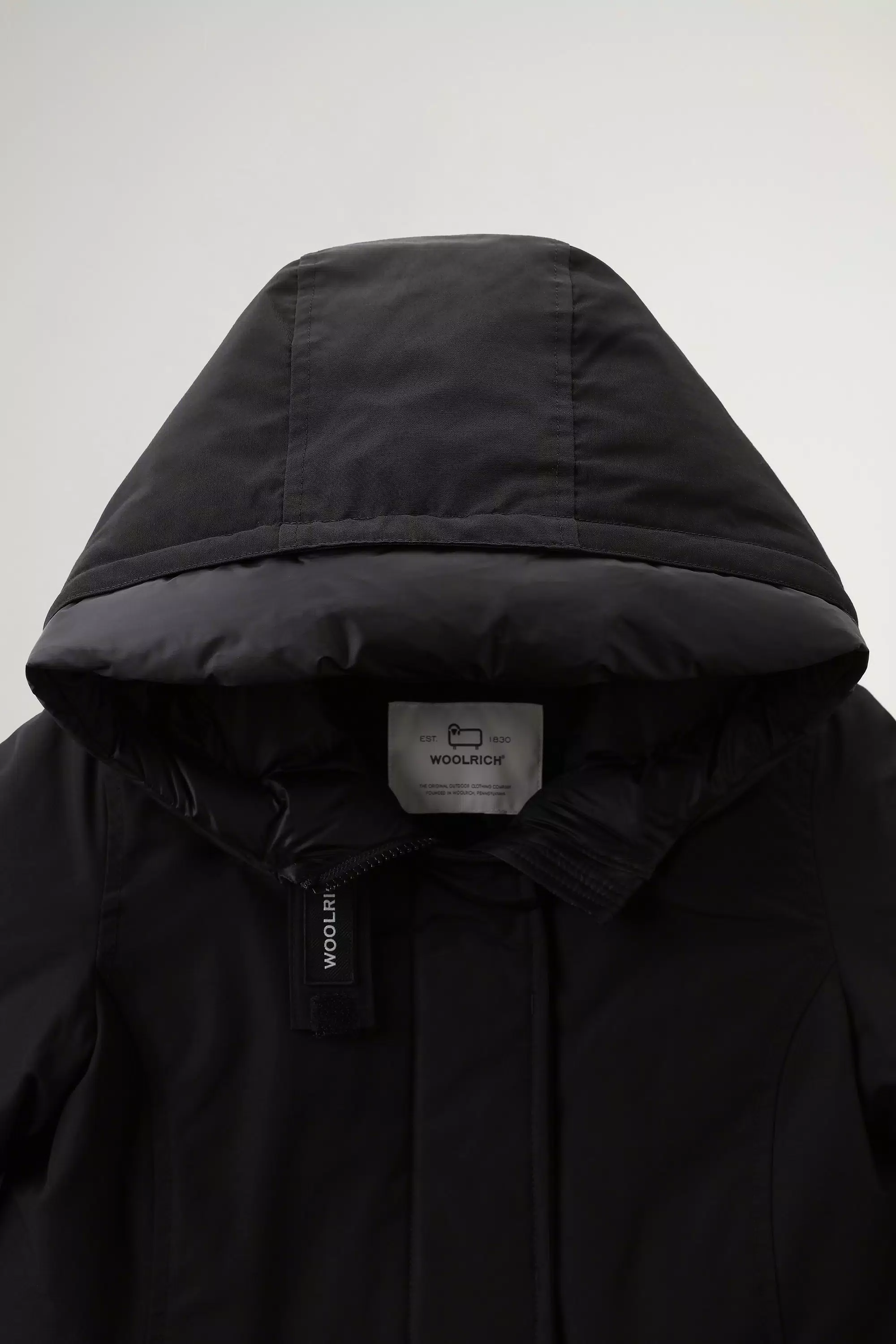 Parka de invierno para niñas en tela Ramar - Negro