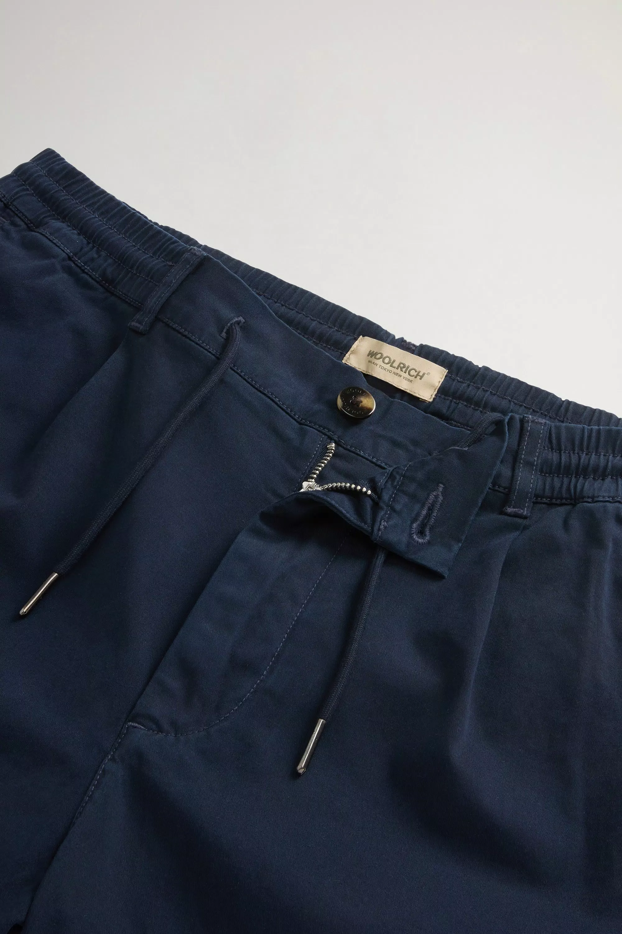 Pantalones Milton teñidos en tela de sarga de algodón - Azul Melton