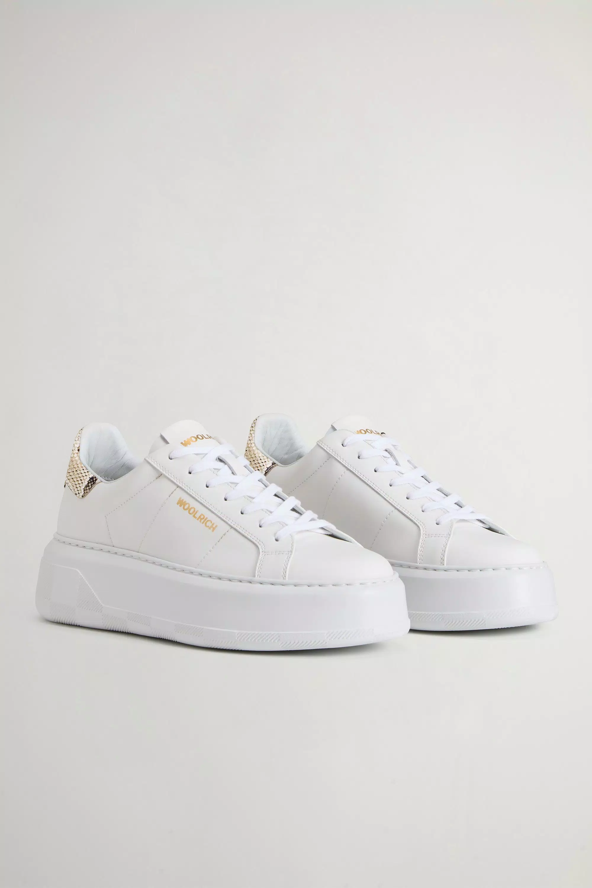 Zapatillas Chunky Court de Cuero de Becerro - Arena Blanca