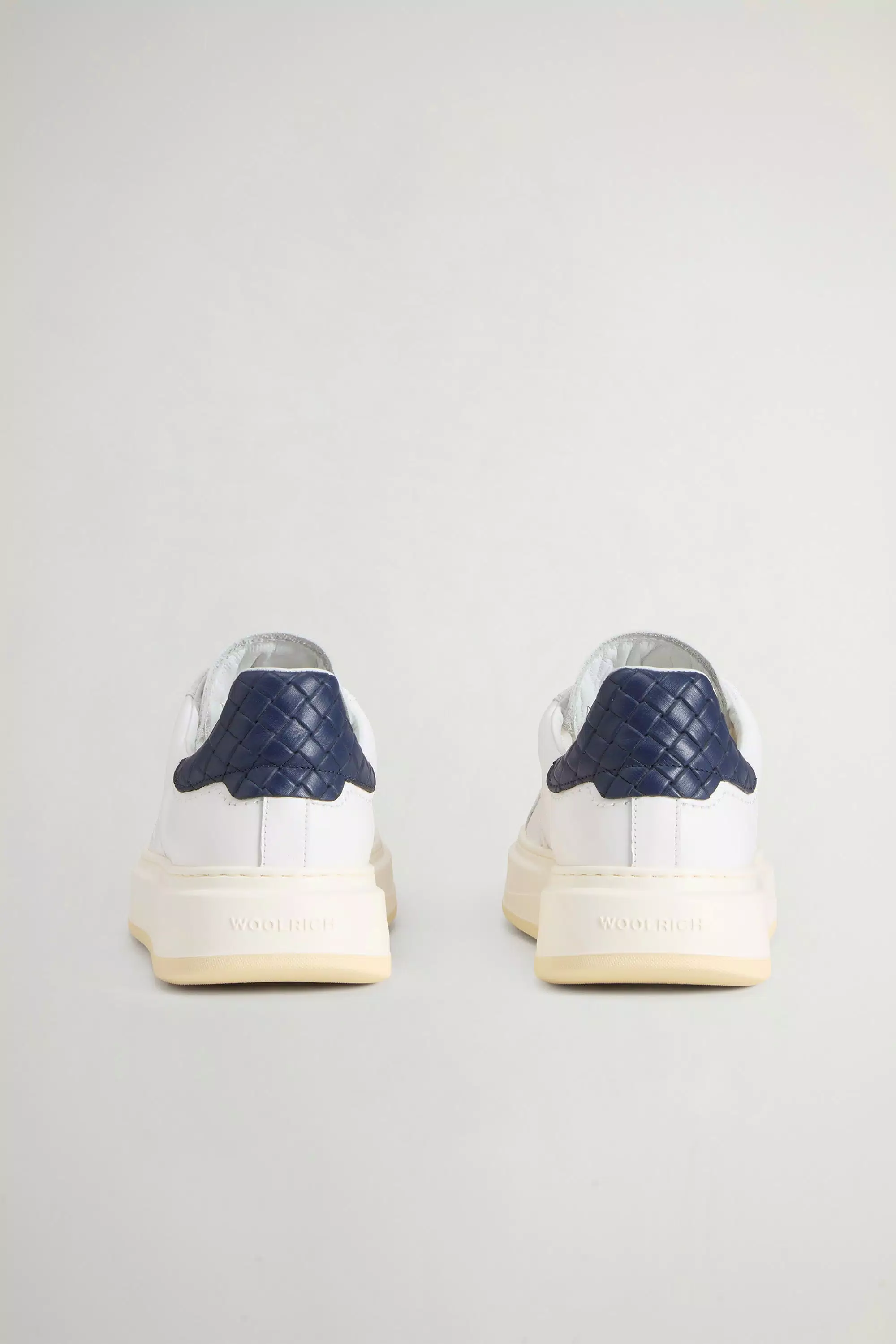 Zapatillas Arrow en cuero de ternera - Blanco Azul