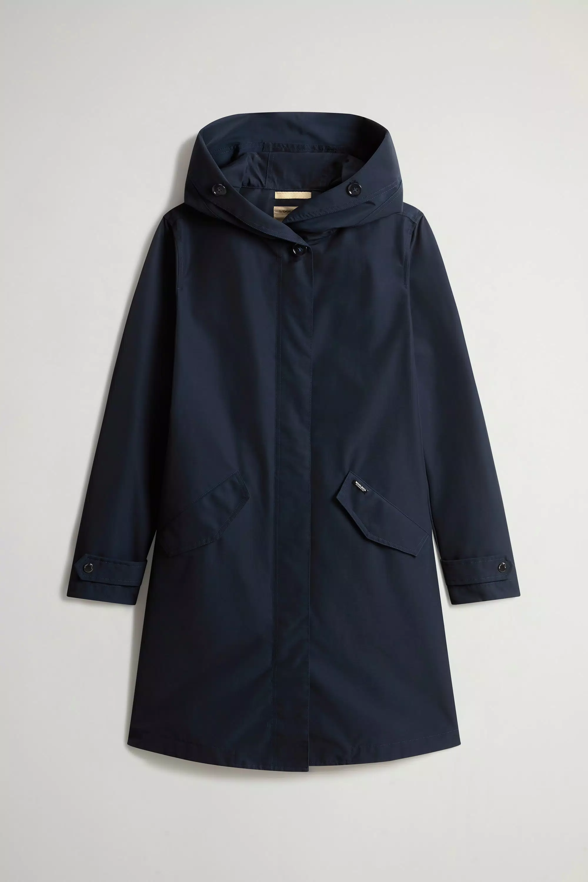 Parka Prescott en tela Ramar de dos capas - Azul Melton