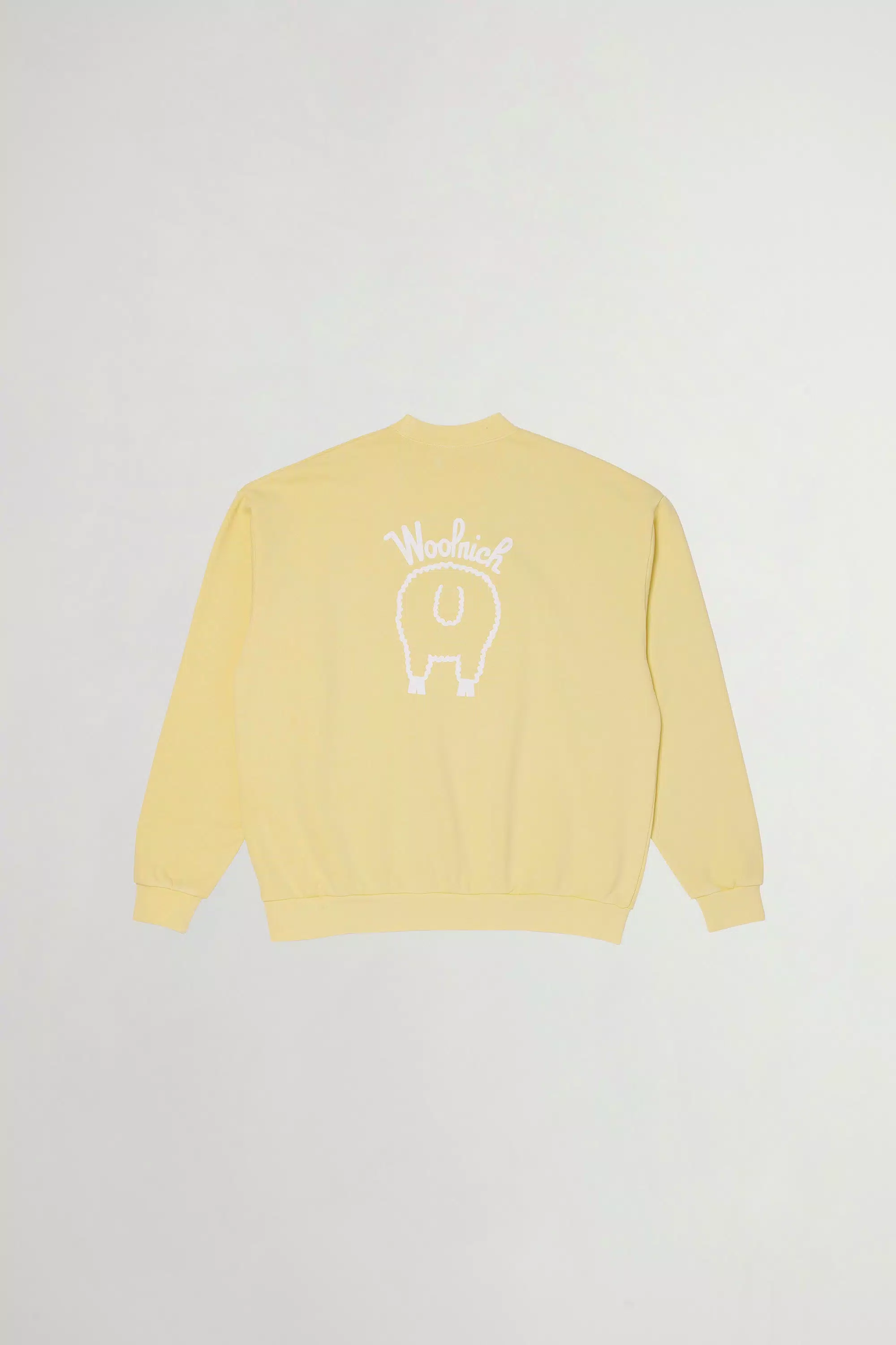 Sudadera con cuello redondo de algodón puro - Amarillo