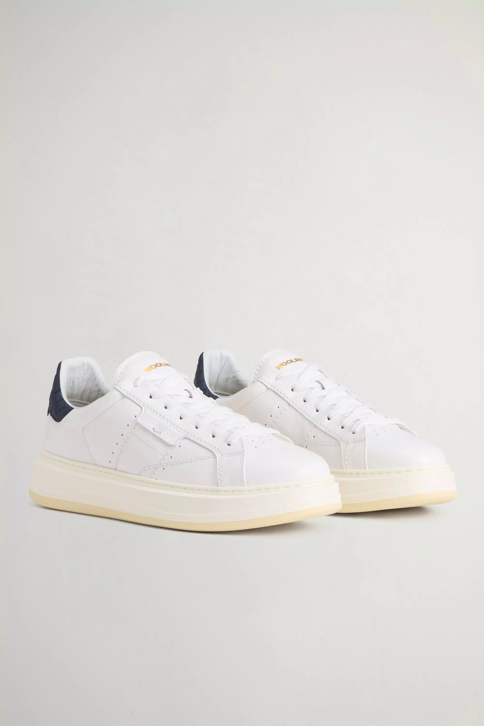 Zapatillas Arrow en cuero de ternera - Blanco Azul