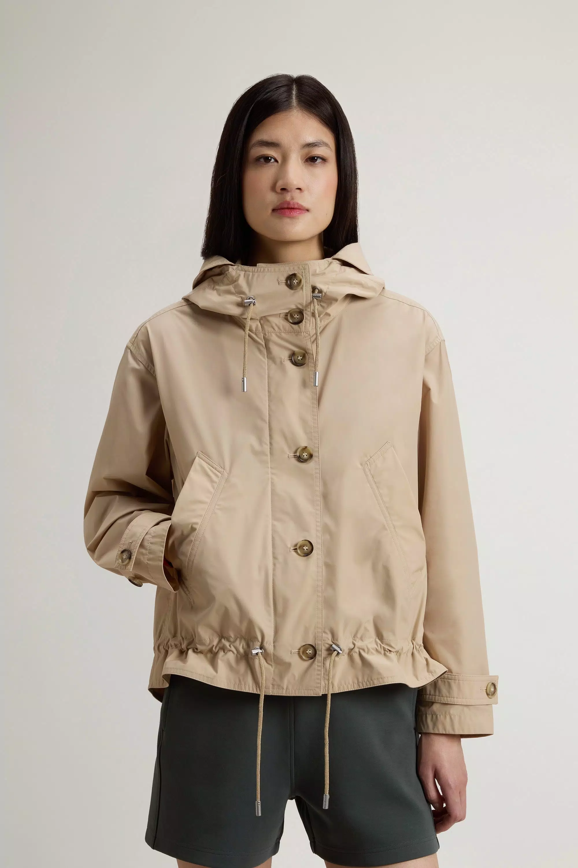 Parka Corta Urban Touch - Blanco Pimienta