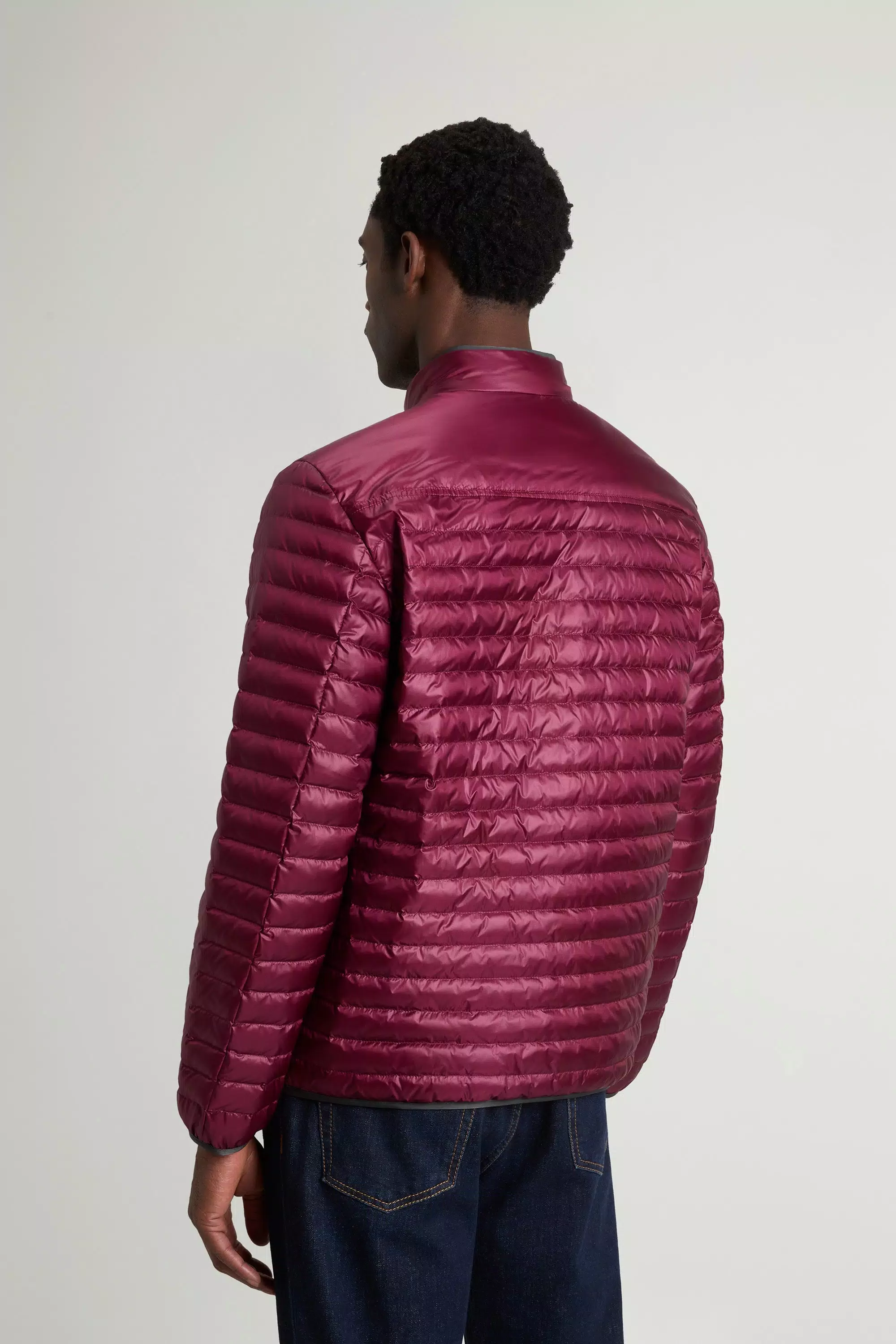 Chaqueta de plumón Allen ligera en nylon ripstop - Rododendro