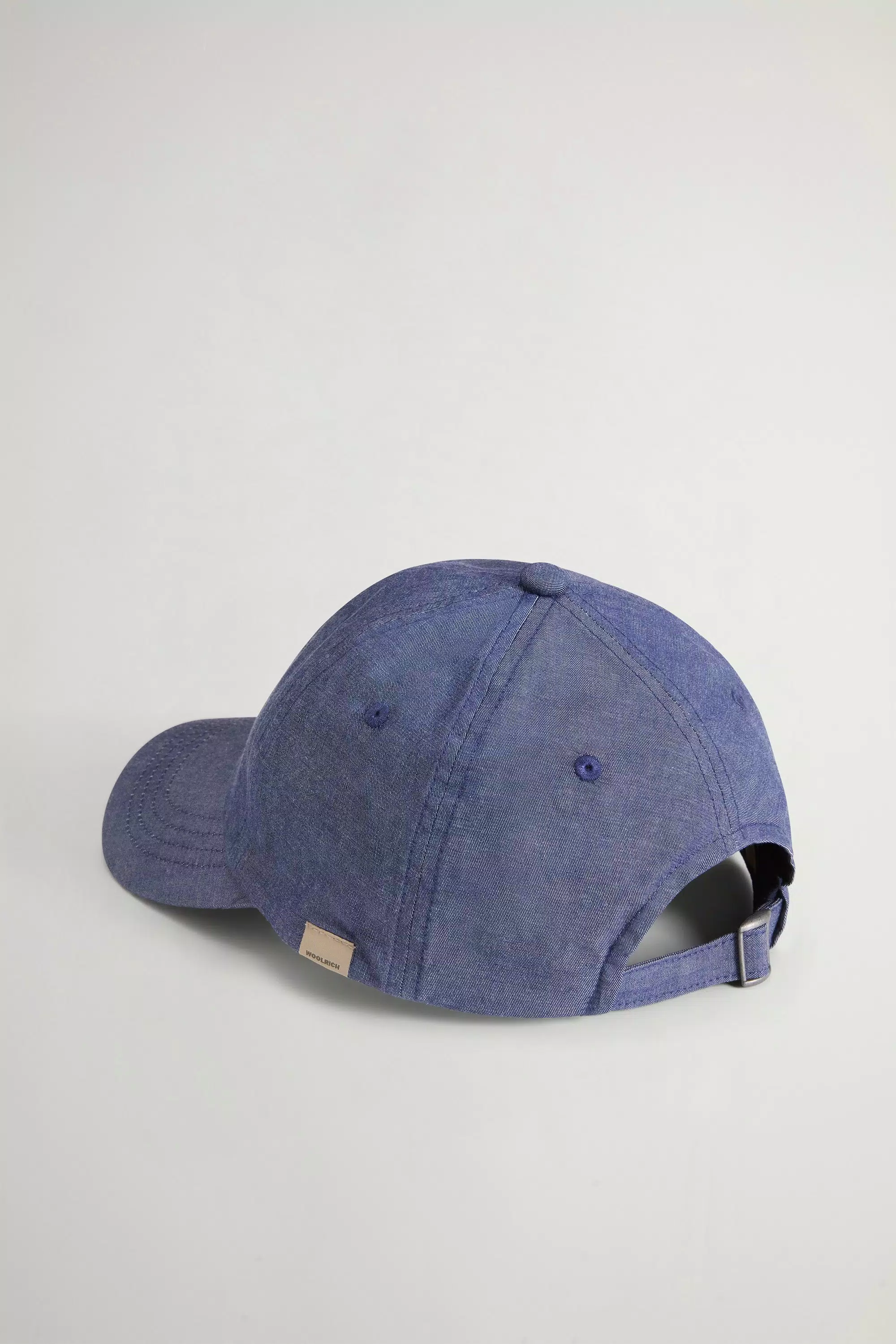 Gorra de béisbol de denim de algodón - Azul índigo medio